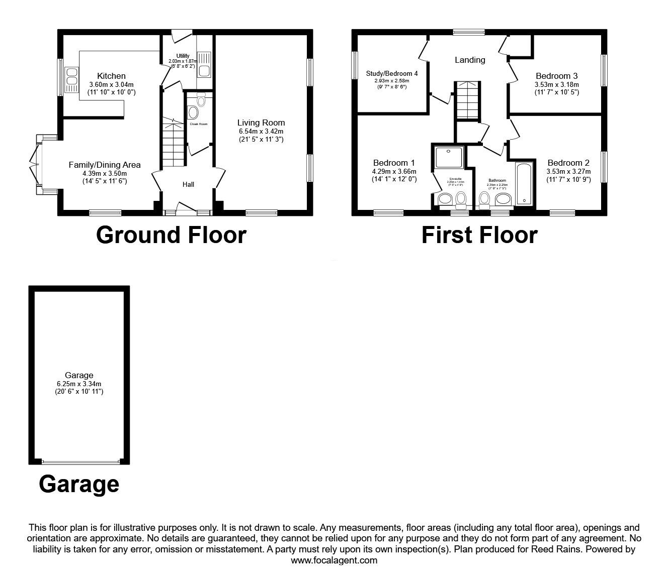 Floorplan of 4 bedroom Detached House for sale, Geoffrey Way, Somerford, Cheshire, CW12