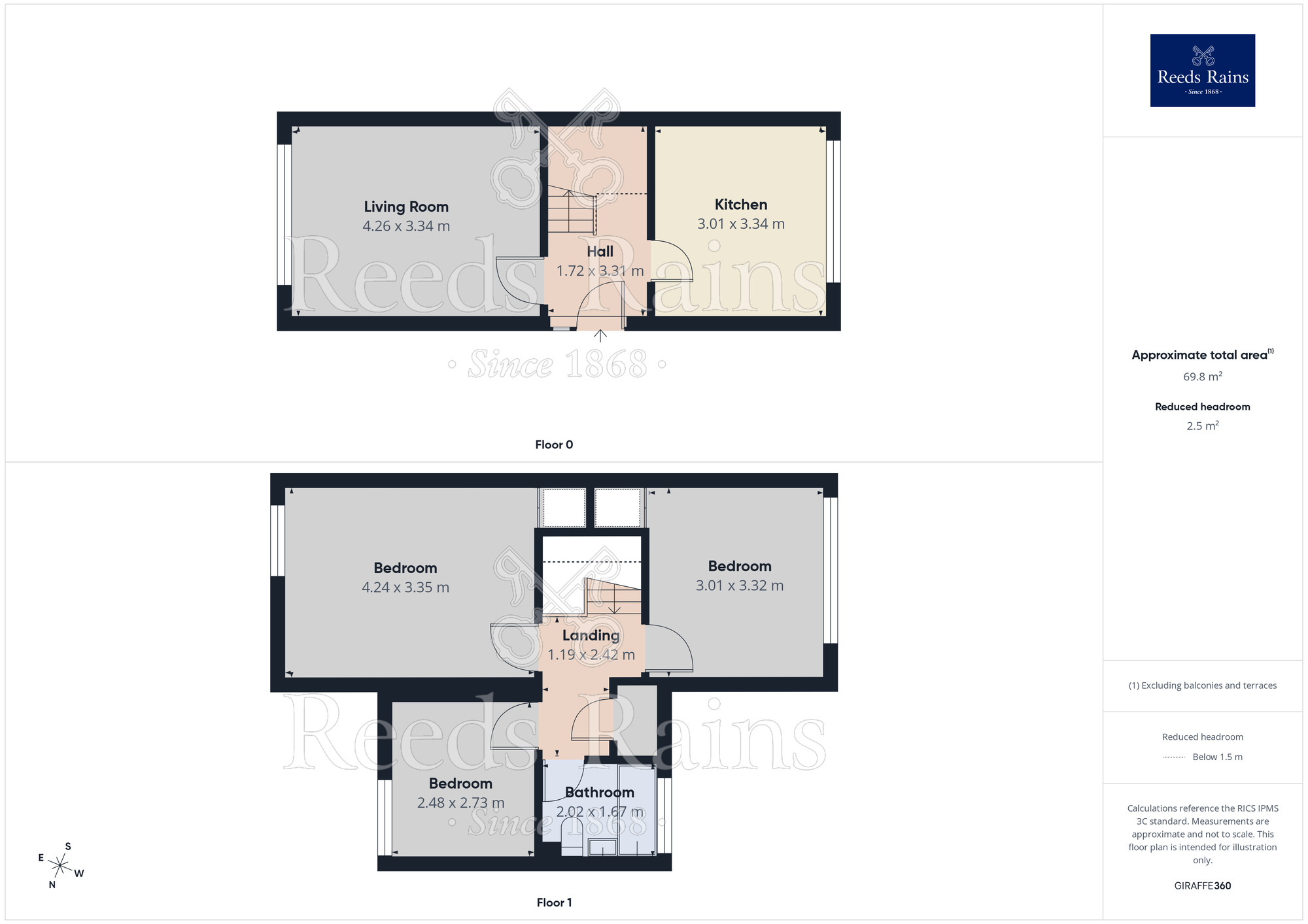 Floorplan of 3 bedroom Semi Detached House for sale, Hawthorne Close, Congleton, Cheshire, CW12