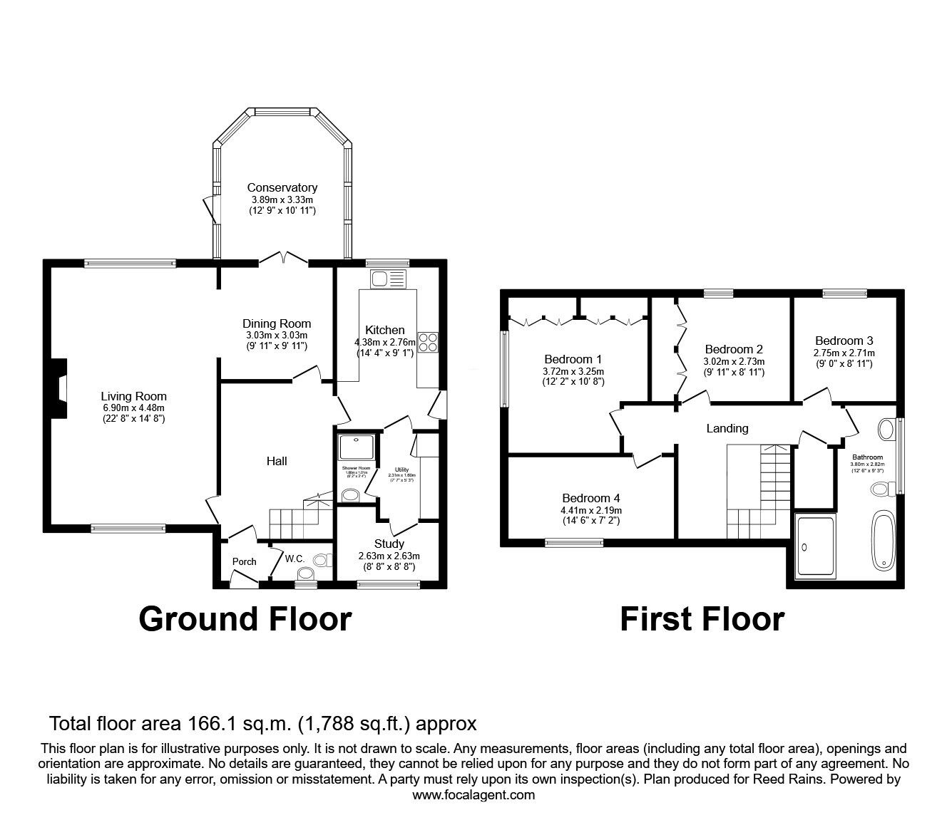 Floorplan of 4 bedroom Detached House for sale, Silvergate Court, Congleton, Cheshire, CW12