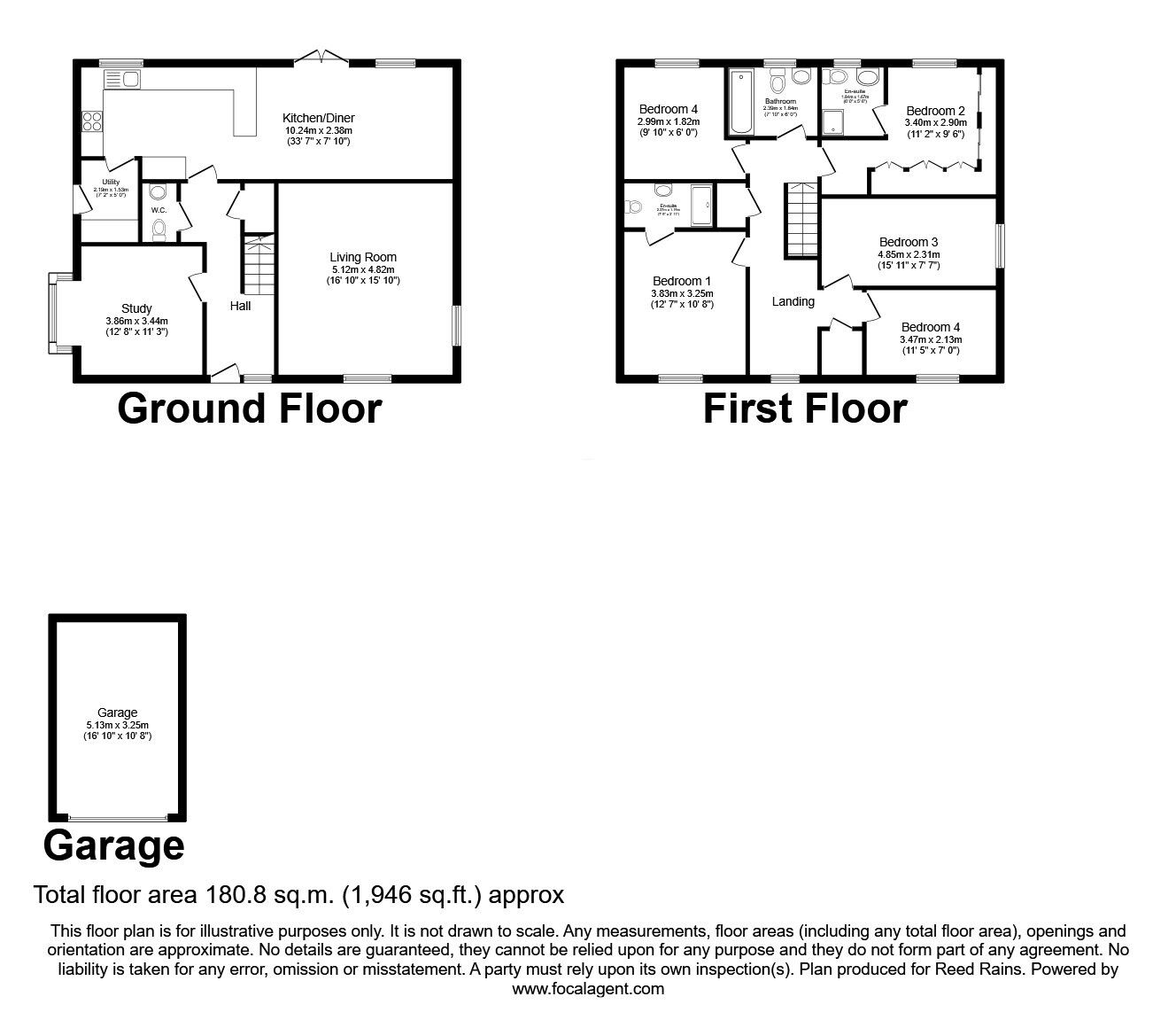 Floorplan of 5 bedroom Detached House for sale, Bradshaw Drive, Congleton, Cheshire, CW12