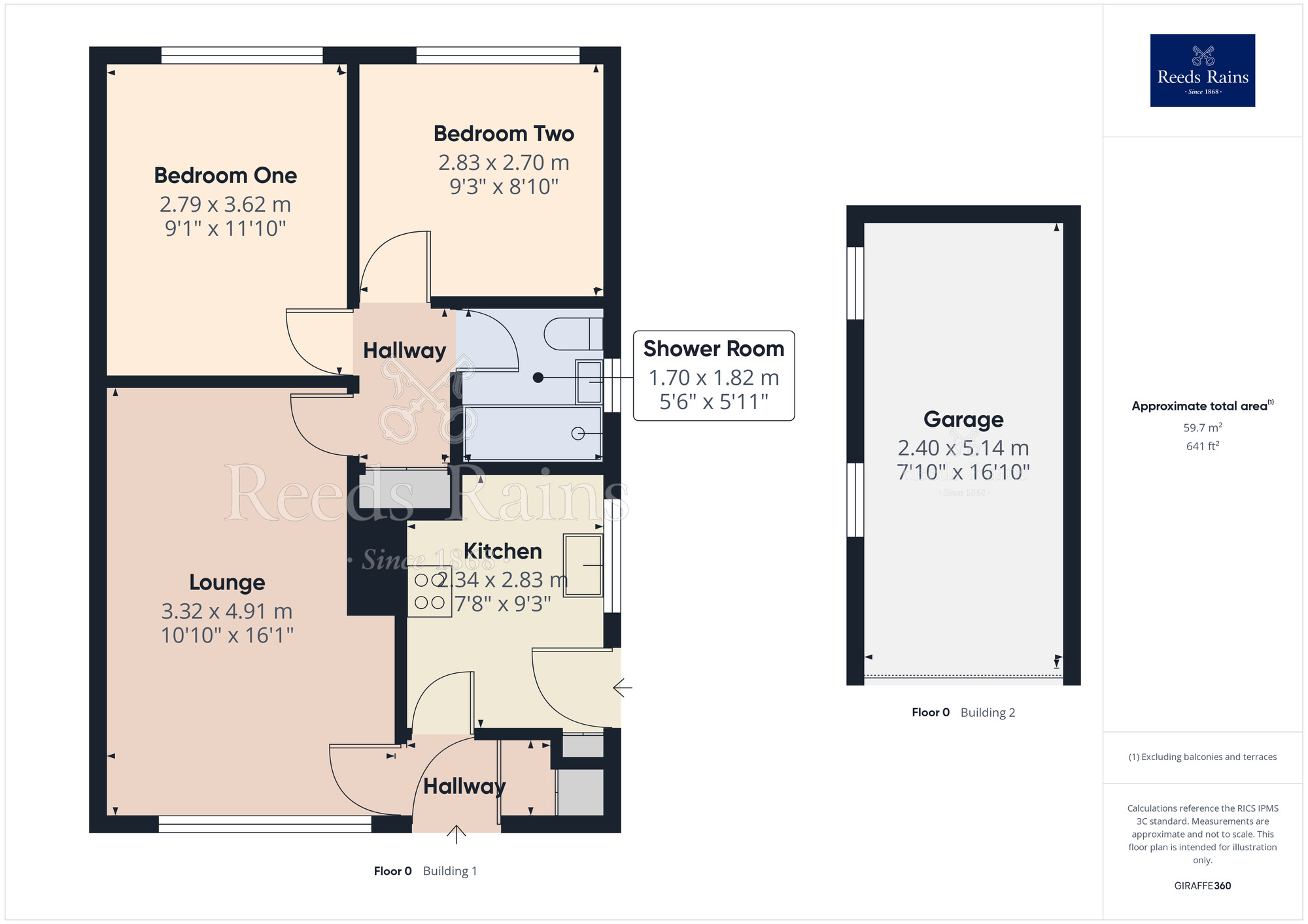 Floorplan of 2 bedroom Bungalow to rent, Brieryhurst Road, Kidsgrove, Staffordshire, ST7