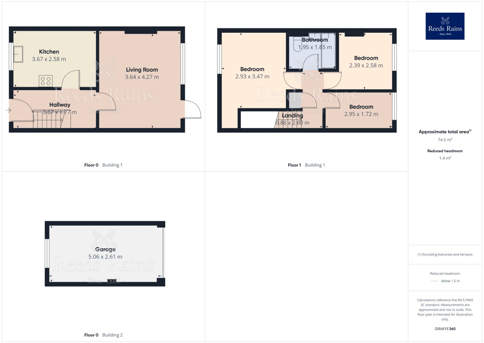 Floorplan of 3 bedroom Mid Terrace House for sale, Sycamore Avenue, Congleton, Cheshire, CW12