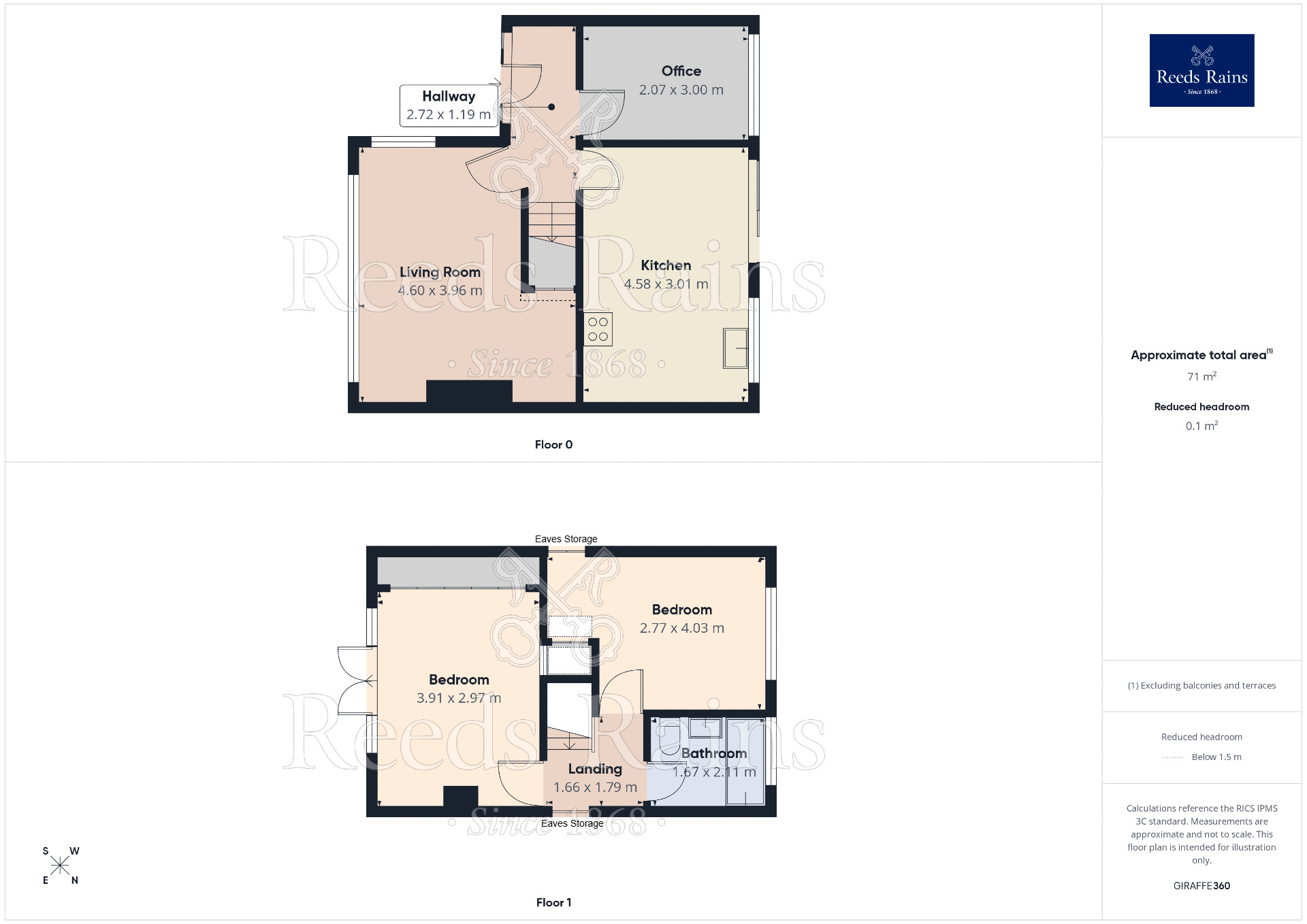 Floorplan of 2 bedroom Detached House for sale, Bailey Crescent, Congleton, Cheshire, CW12