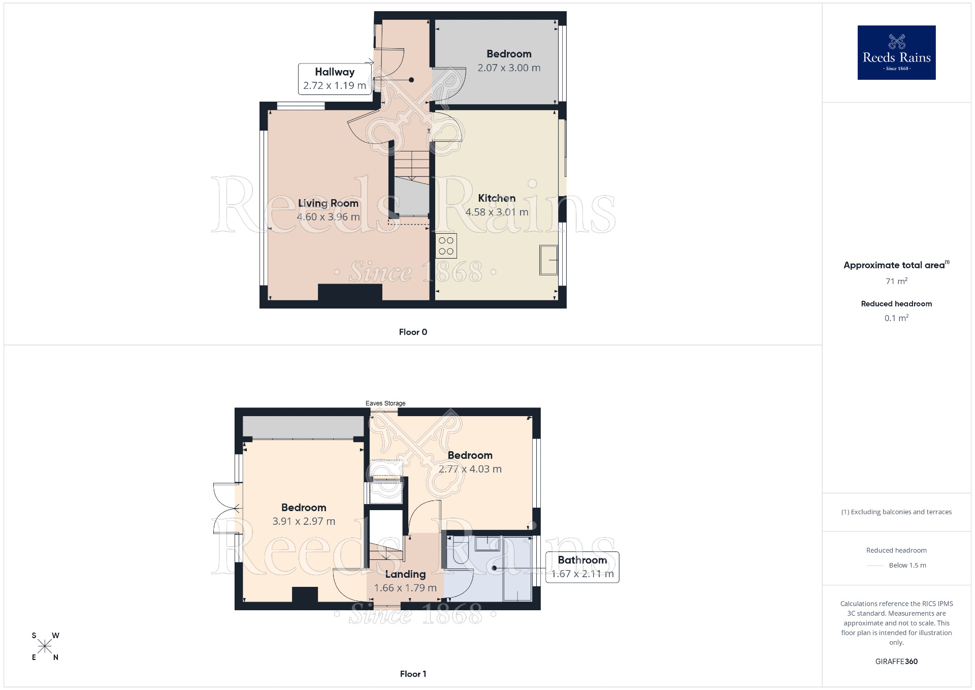 Floorplan of 3 bedroom Detached House for sale, Bailey Crescent, Congleton, Cheshire, CW12
