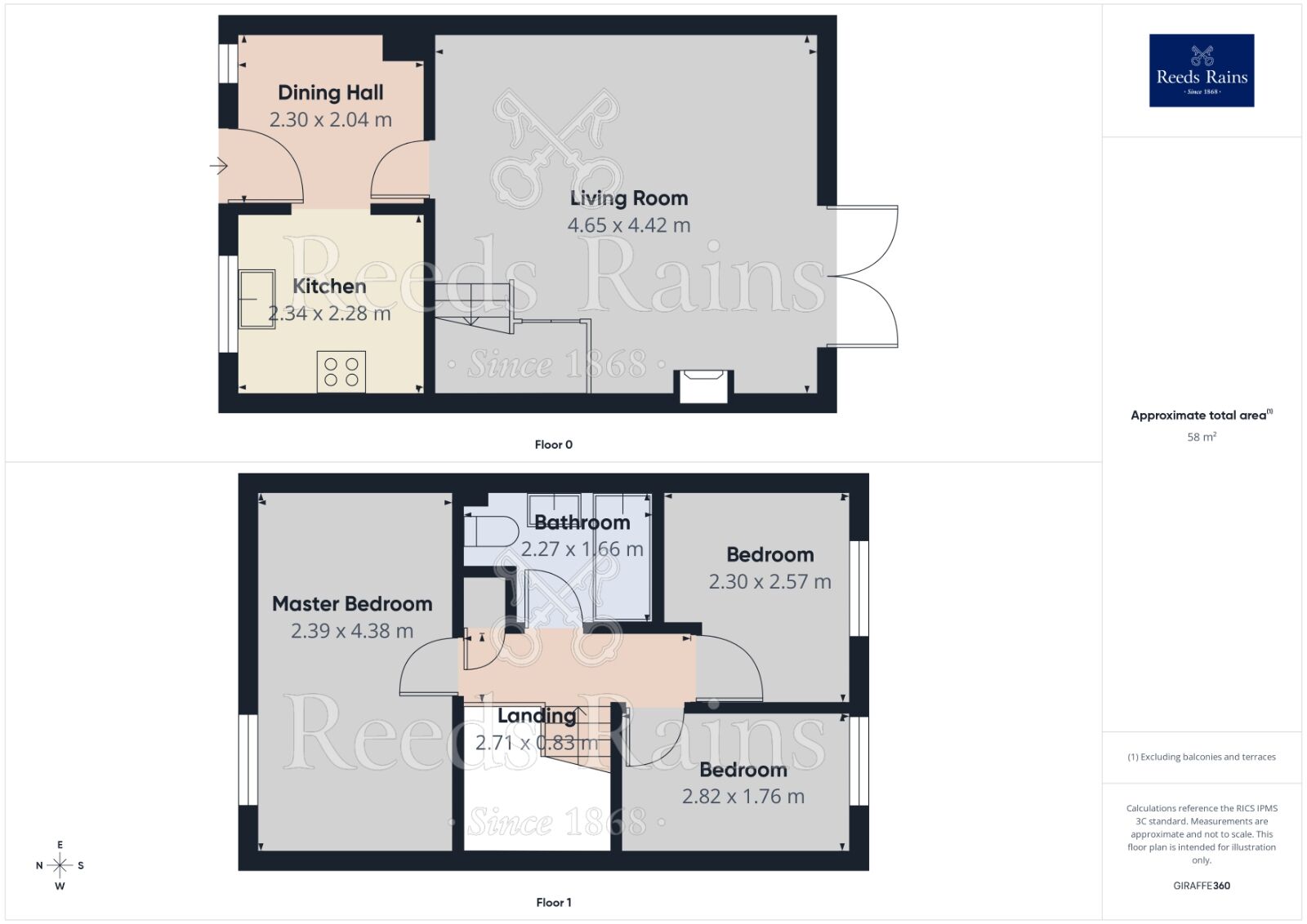 Floorplan of 3 bedroom Mid Terrace House for sale, Wardle Mews, Middlewich, Cheshire, CW10