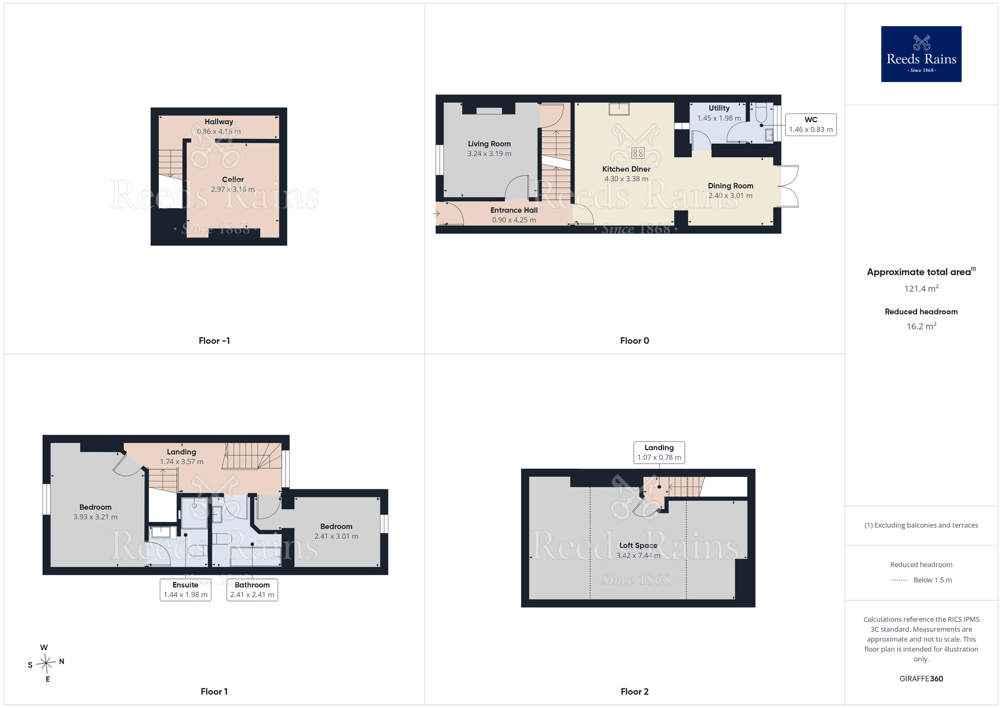 Floorplan of 2 bedroom Mid Terrace House for sale, Middlewich Road, Holmes Chapel, Cheshire, CW4