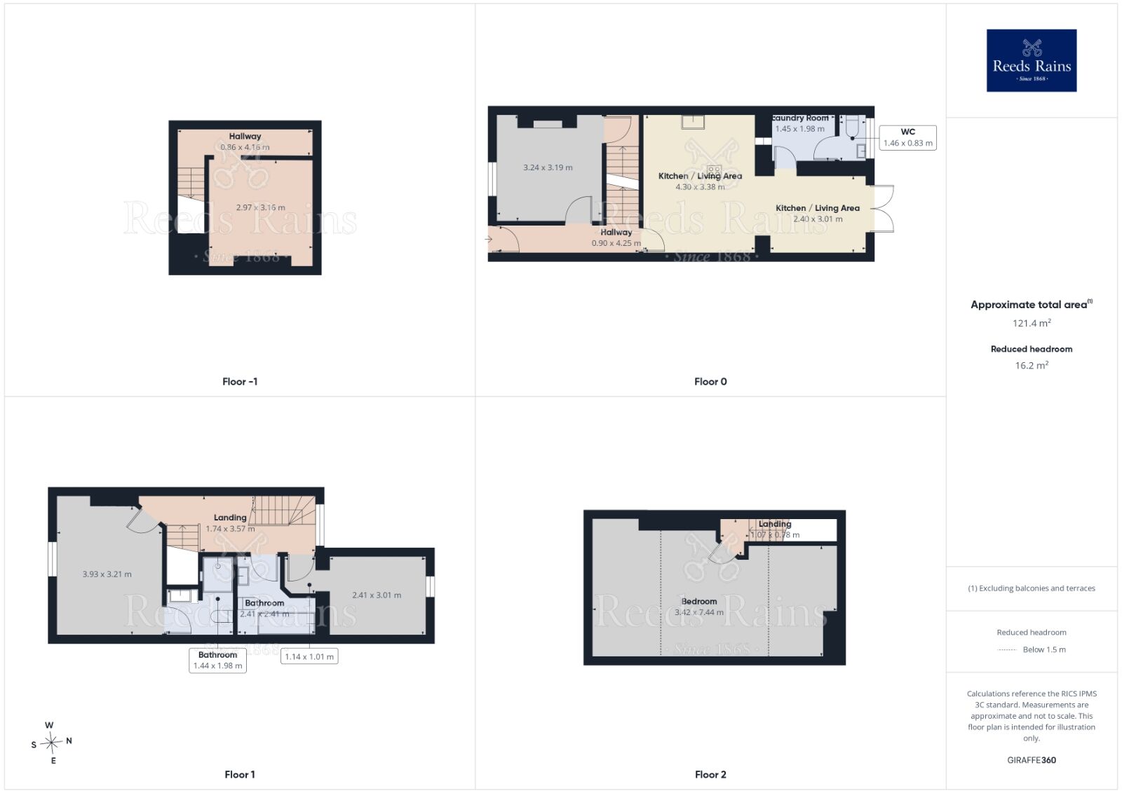 Floorplan of 3 bedroom Mid Terrace House for sale, Middlewich Road, Holmes Chapel, Cheshire, CW4