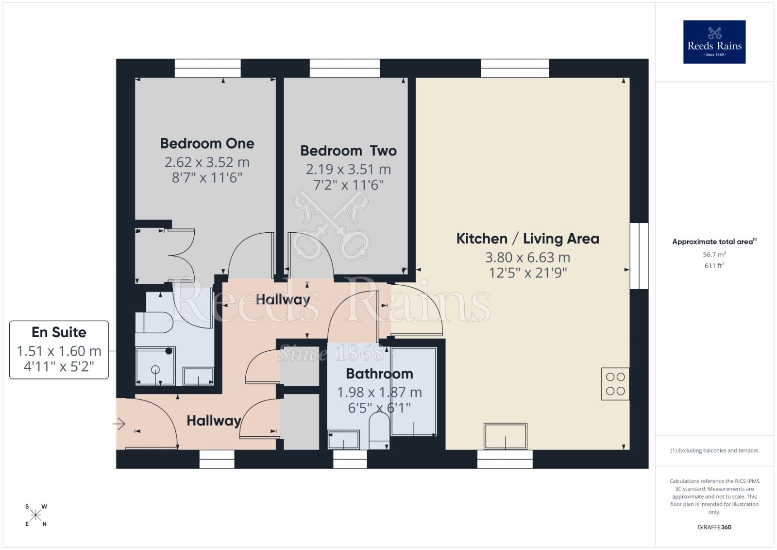 Floorplan of 2 bedroom Flat to rent, Bath Vale, Congleton, Cheshire, CW12