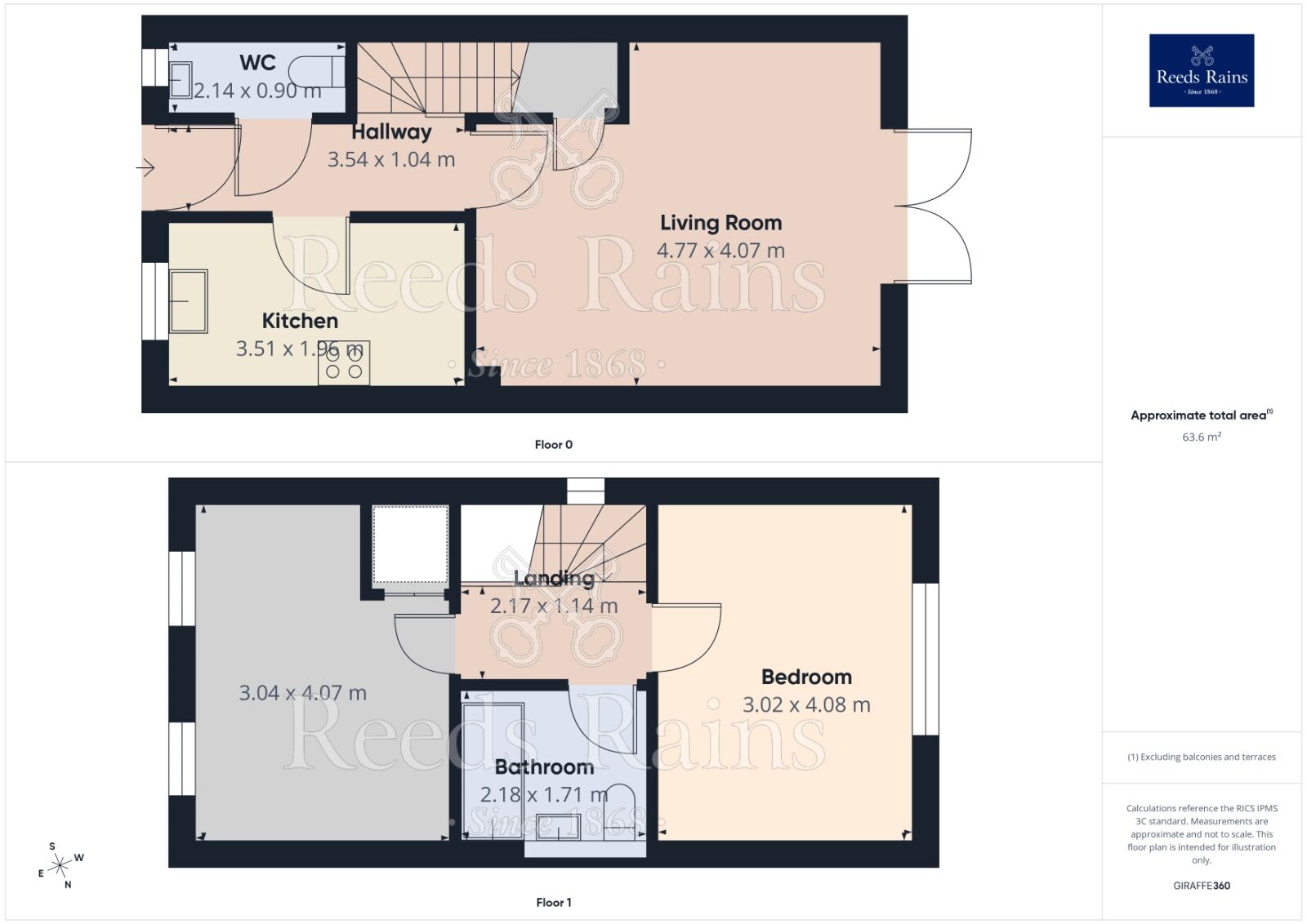 Floorplan of 2 bedroom End Terrace House for sale, Ormiston Way, Congleton, Cheshire, CW12