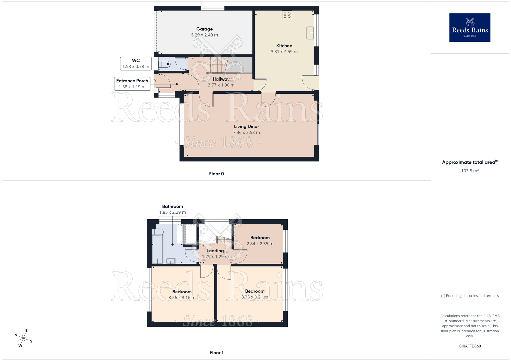 Floorplan of 3 bedroom Detached House for sale, Malhamdale Road, Congleton, Cheshire, CW12