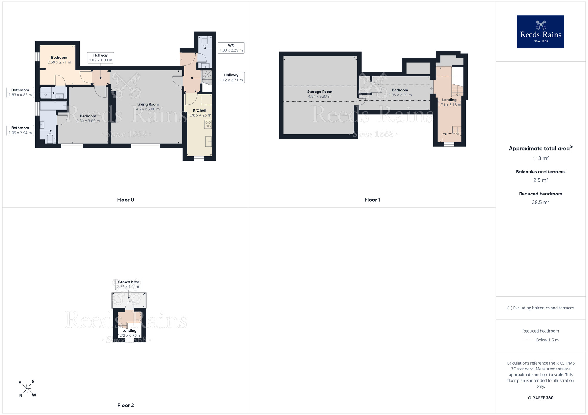 Floorplan of 3 bedroom Flat for sale, Newcastle Road, Congleton, Cheshire, CW12