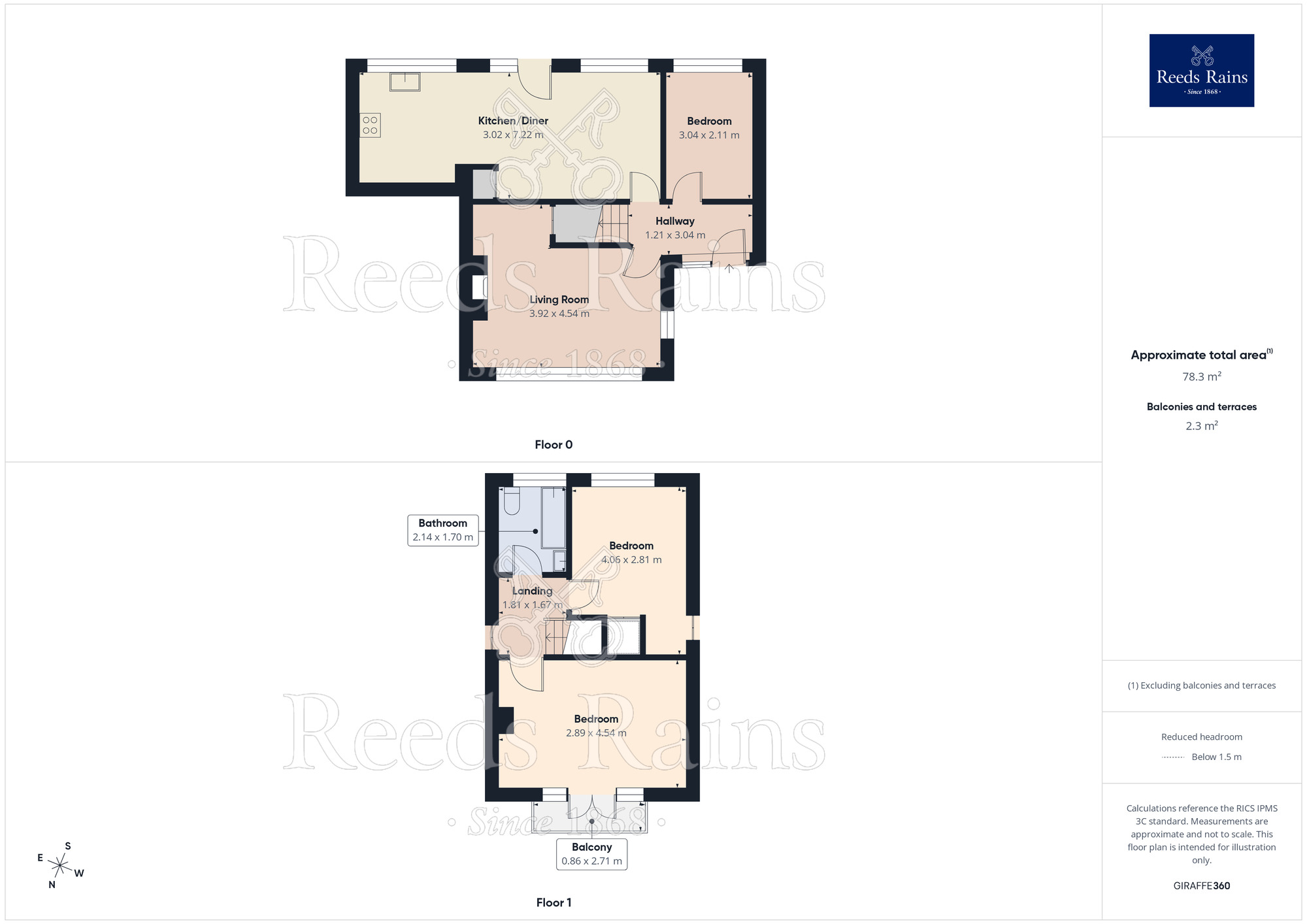 Floorplan of 3 bedroom Detached House for sale, Bailey Crescent, Congleton, Cheshire, CW12