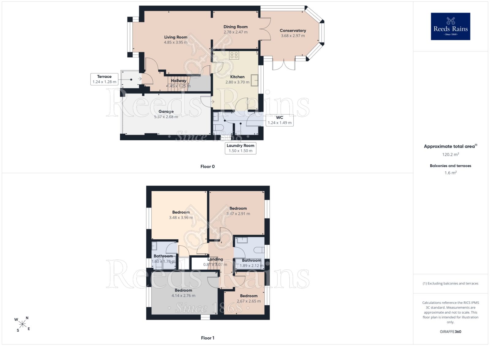 Floorplan of 4 bedroom Detached House for sale, Angus Grove, Middlewich, Cheshire, CW10