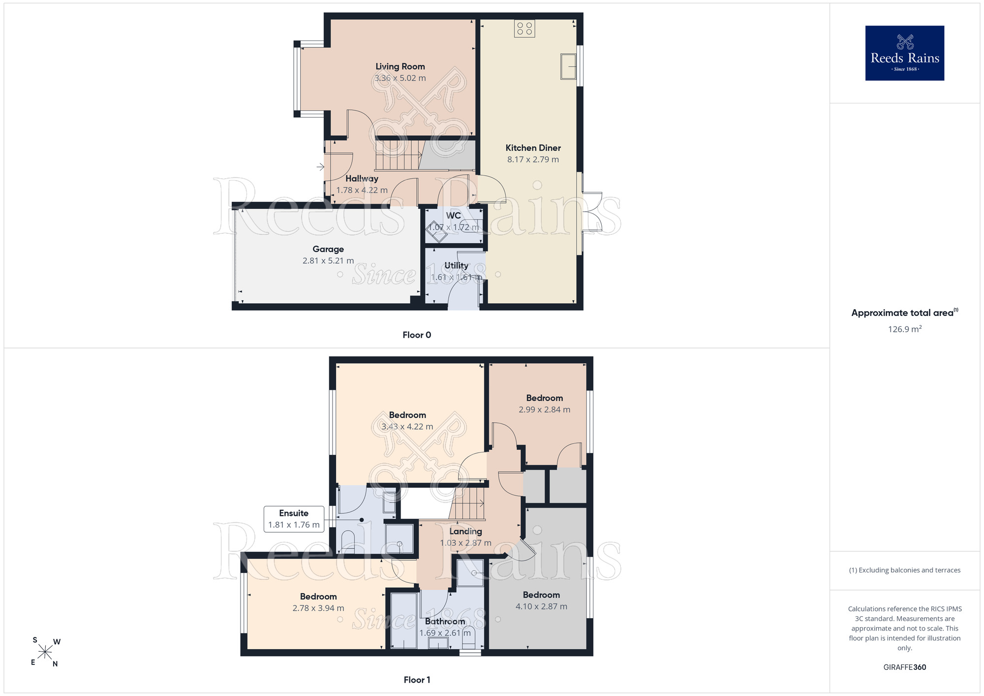 Floorplan of 4 bedroom Detached House for sale, Homestead Drive, Eaton, Cheshire, CW12