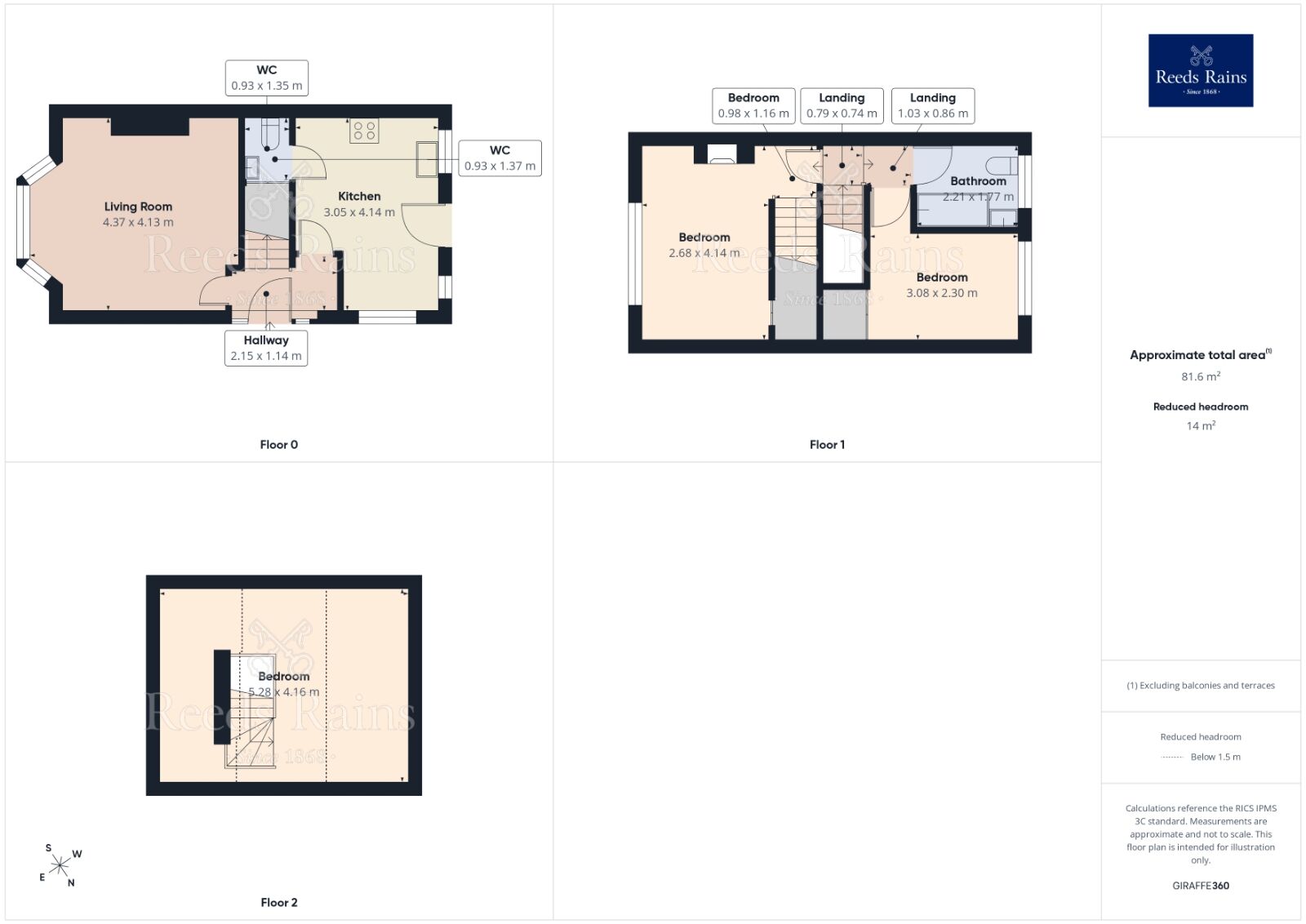 Floorplan of 2 bedroom Semi Detached House for sale, Doreen Avenue, Congleton, Cheshire, CW12