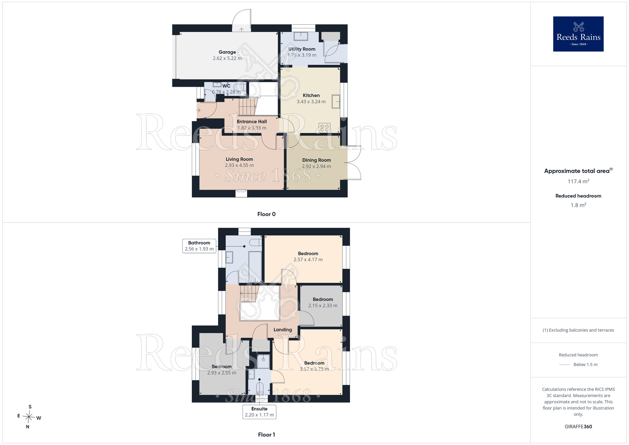 Floorplan of 4 bedroom Detached House for sale, Bridgewater Close, Congleton, Cheshire, CW12