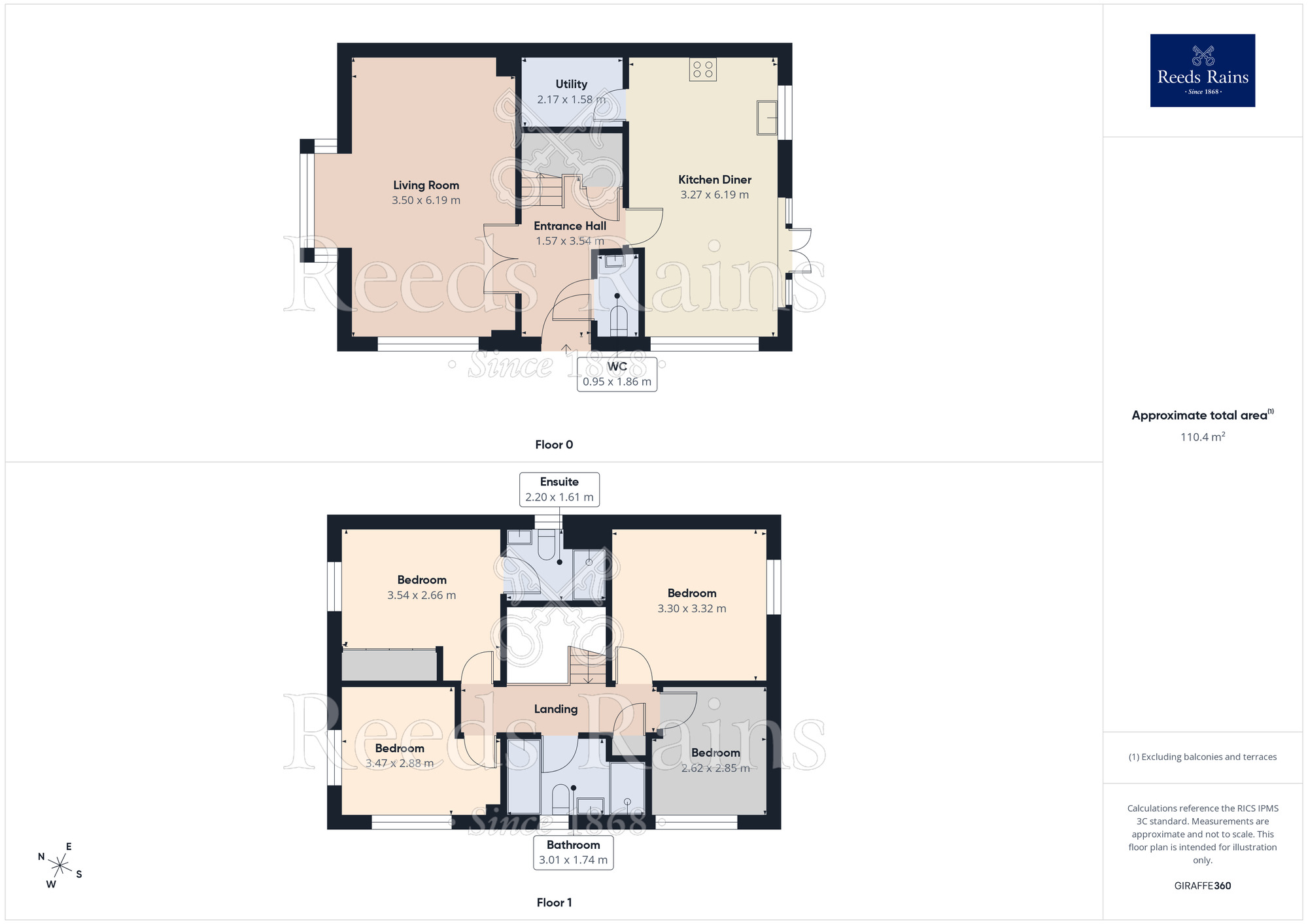 Floorplan of 4 bedroom Detached House for sale, Bluebell Road, Holmes Chapel, Cheshire, CW4