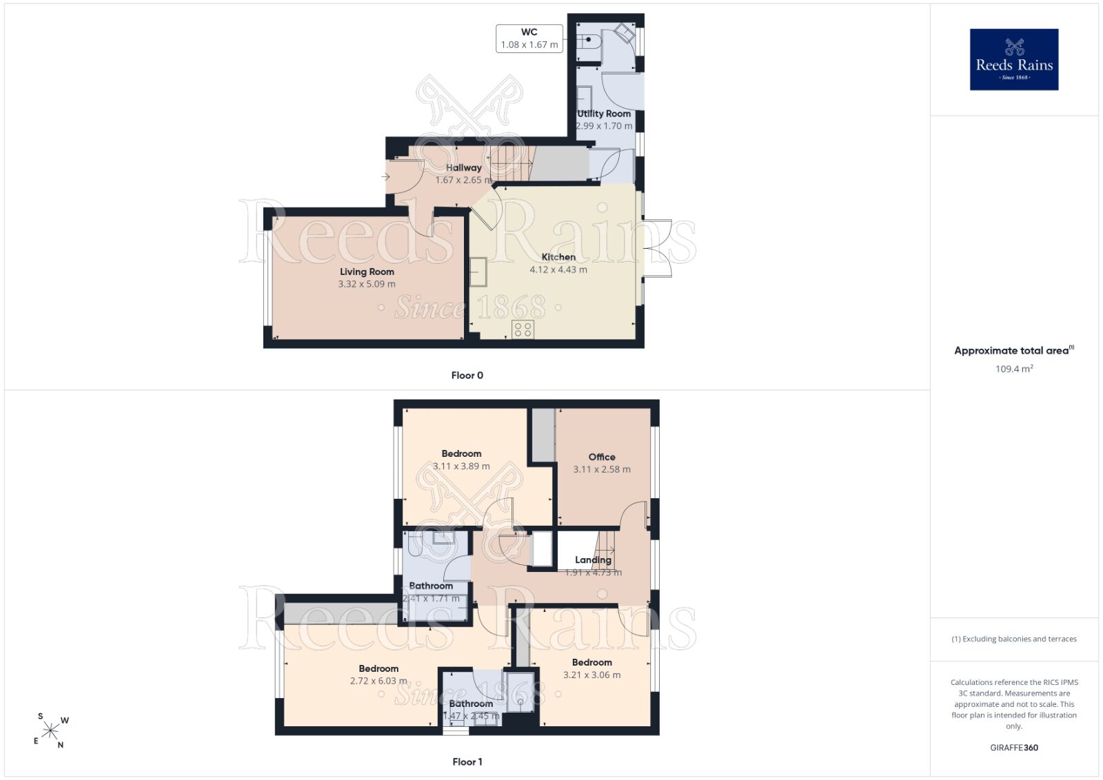 Floorplan of 4 bedroom Detached House for sale, Guy Gibson Drive, Congleton, Cheshire, CW12