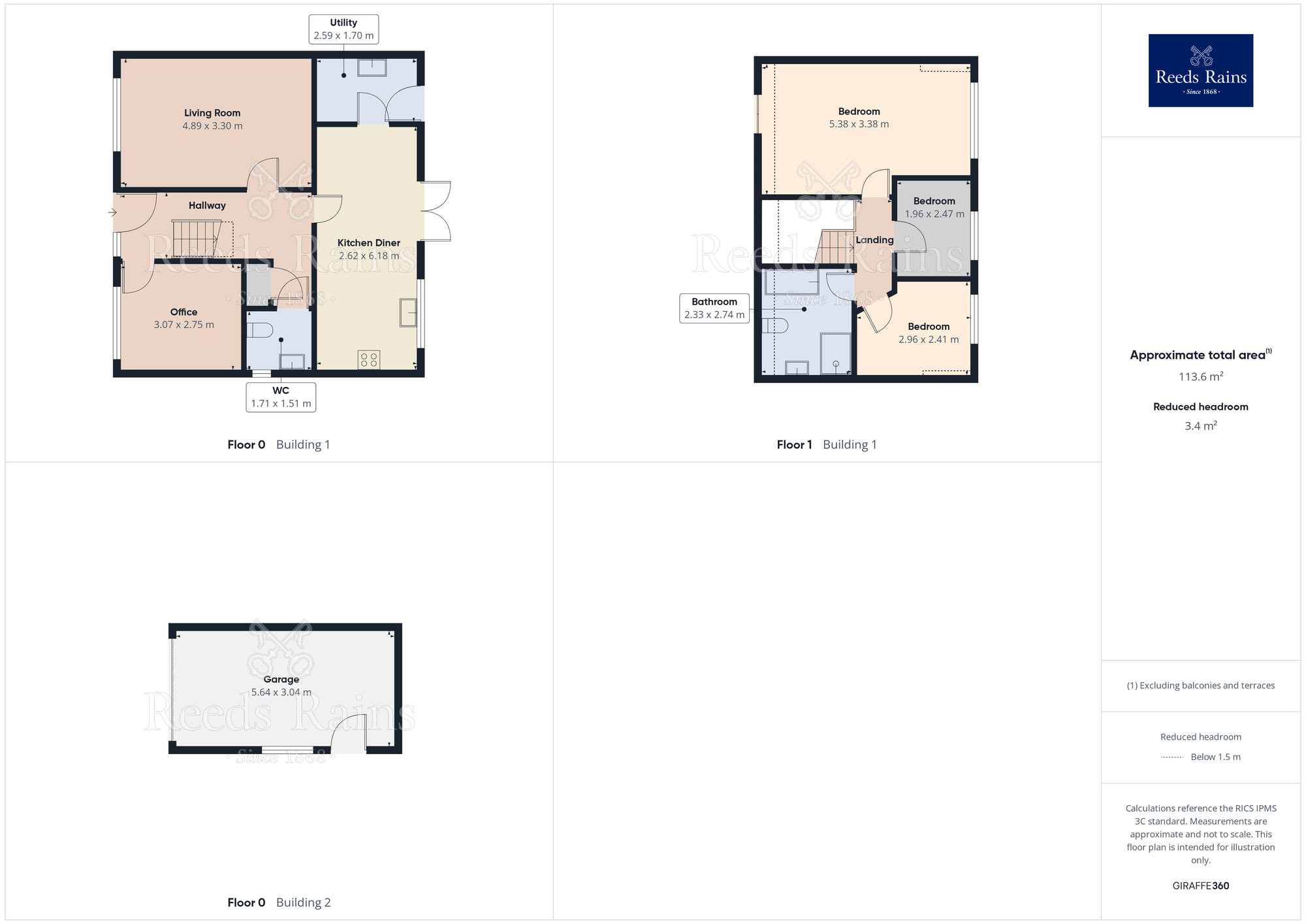 Floorplan of 3 bedroom Detached House for sale, Bunts Lane, Congleton, Cheshire, CW12