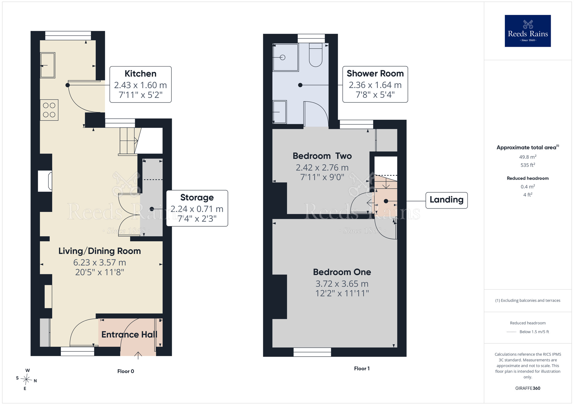 Floorplan of 2 bedroom Mid Terrace House to rent, William Street, Congleton, Cheshire, CW12