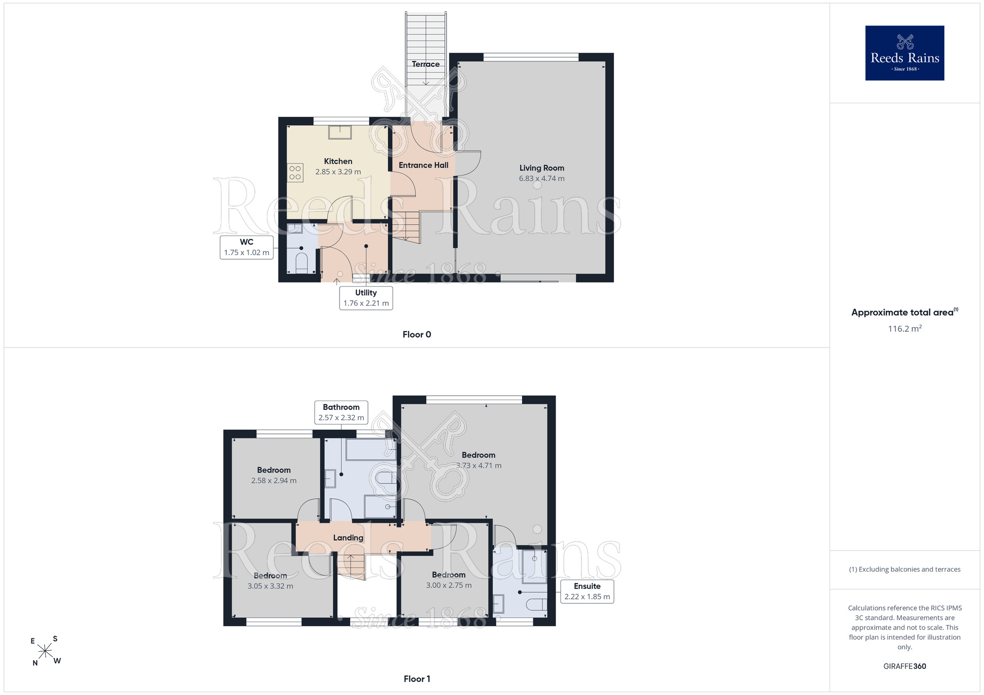 Floorplan of 4 bedroom Detached House for sale, Mow Cop Road, Mow Cop, Staffordshire, ST7