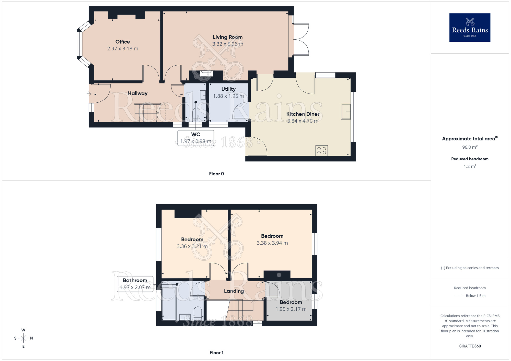 Floorplan of 3 bedroom Detached House for sale, Bromley Road, Congleton, Cheshire, CW12