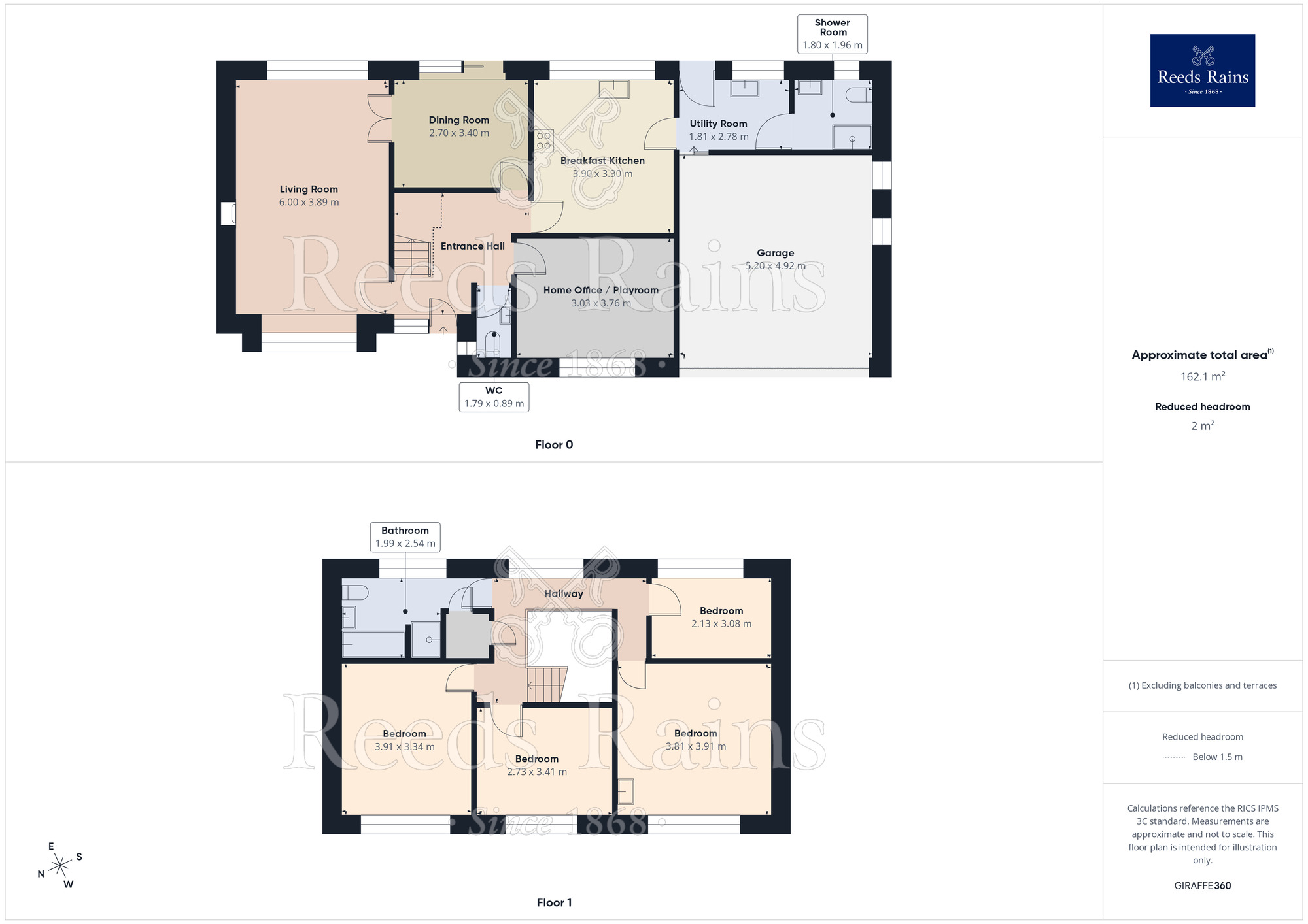 Floorplan of 4 bedroom Detached House for sale, Cedar Court, Congleton, Cheshire, CW12