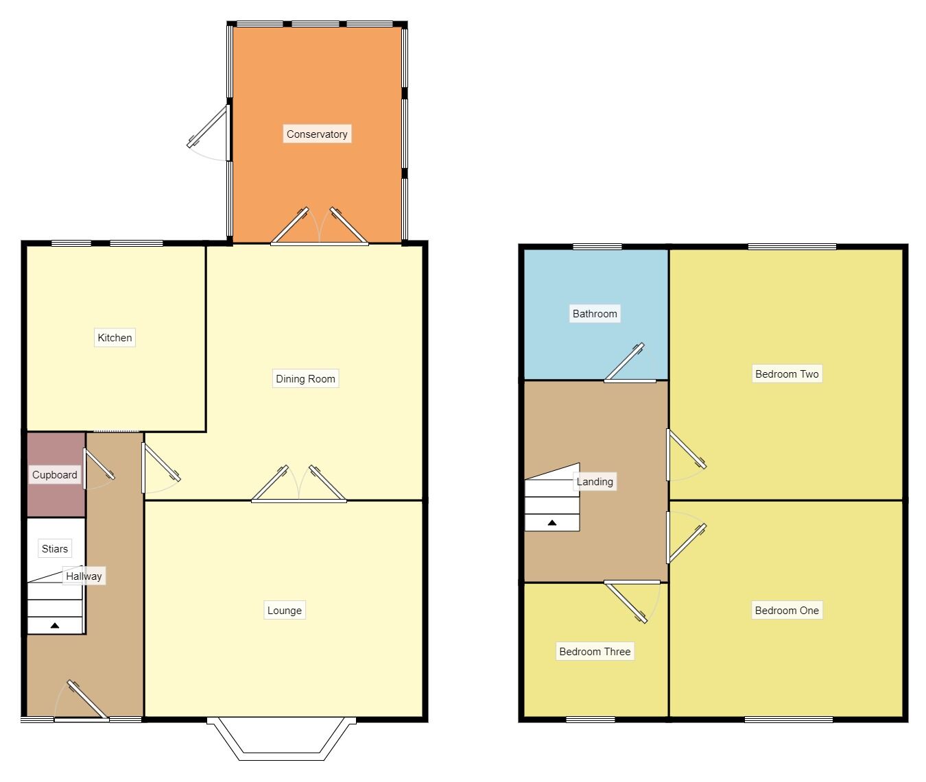 Floorplan of 3 bedroom Mid Terrace House for sale, Milford Street, Colne, Lancashire, BB8