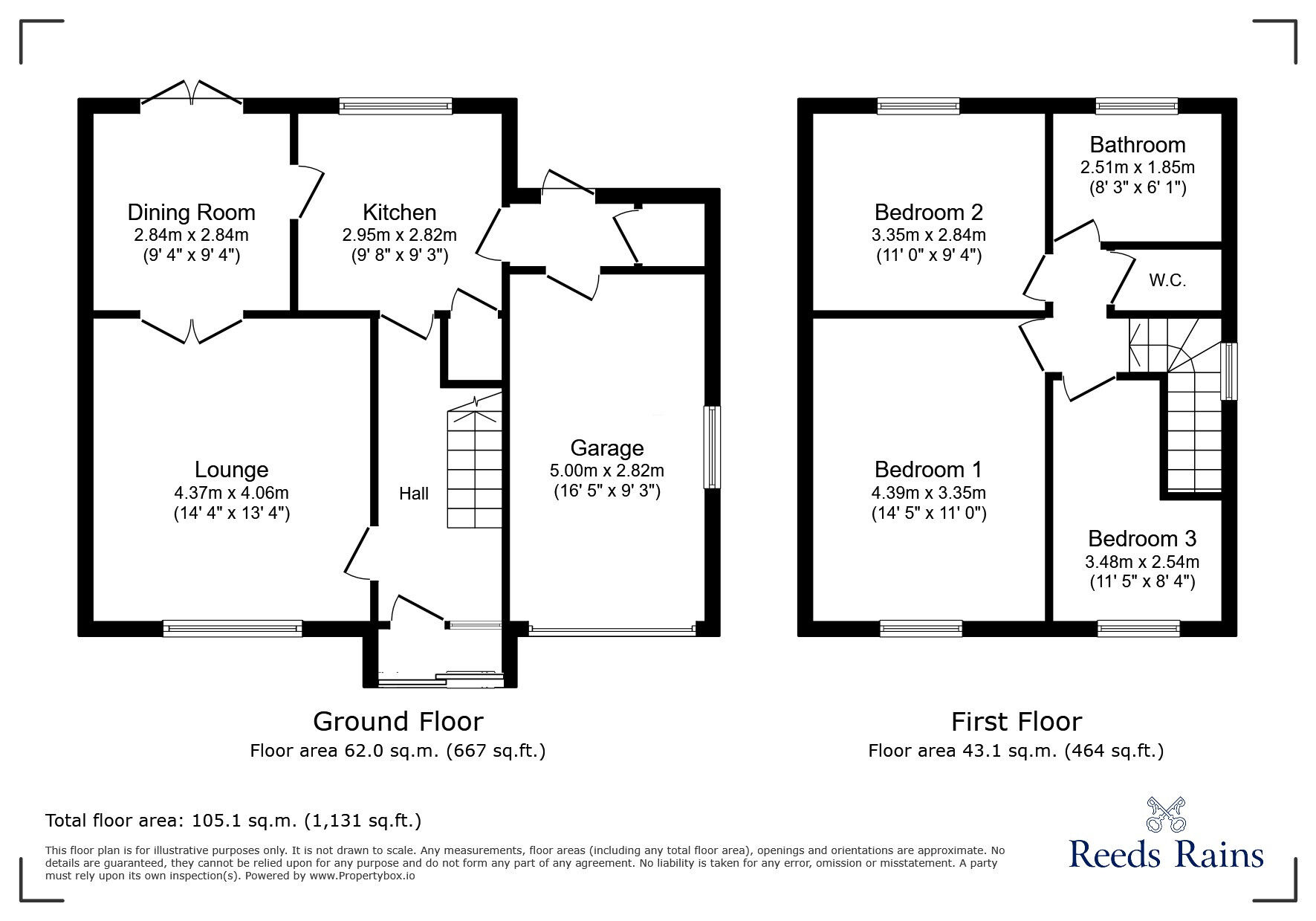 Floorplan of 3 bedroom Semi Detached House for sale, Castle Road, Lancashire, BB8