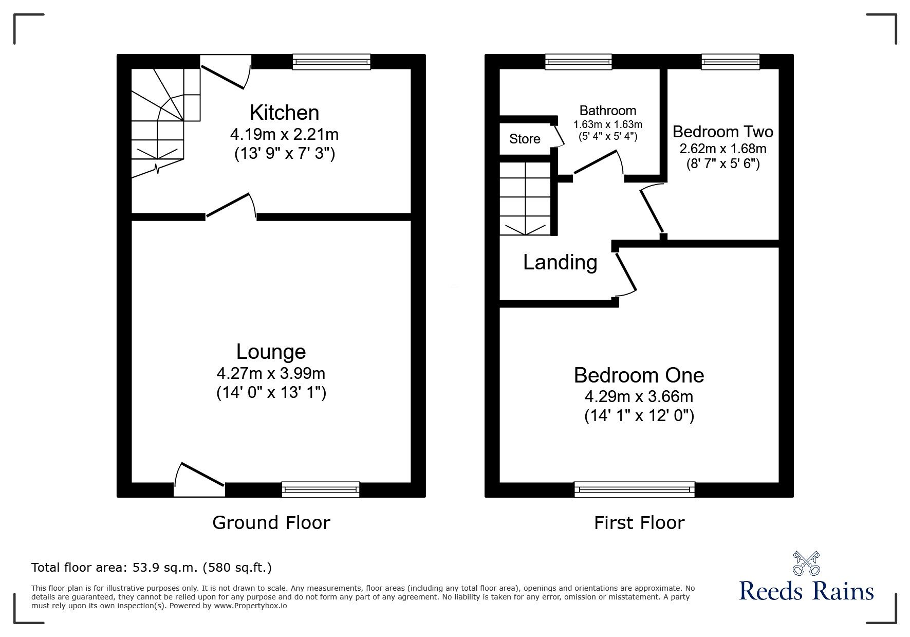 Floorplan of 2 bedroom Mid Terrace House for sale, Hawley Street, Winewall, Lancashire, BB8
