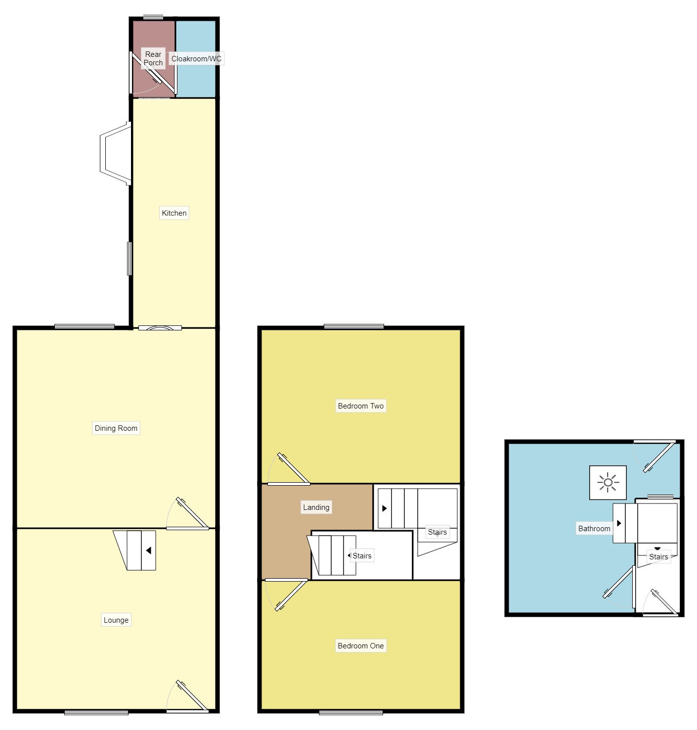 Floorplan of 2 bedroom Mid Terrace House for sale, Queen Street, Barnoldswick, Lancashire, BB18