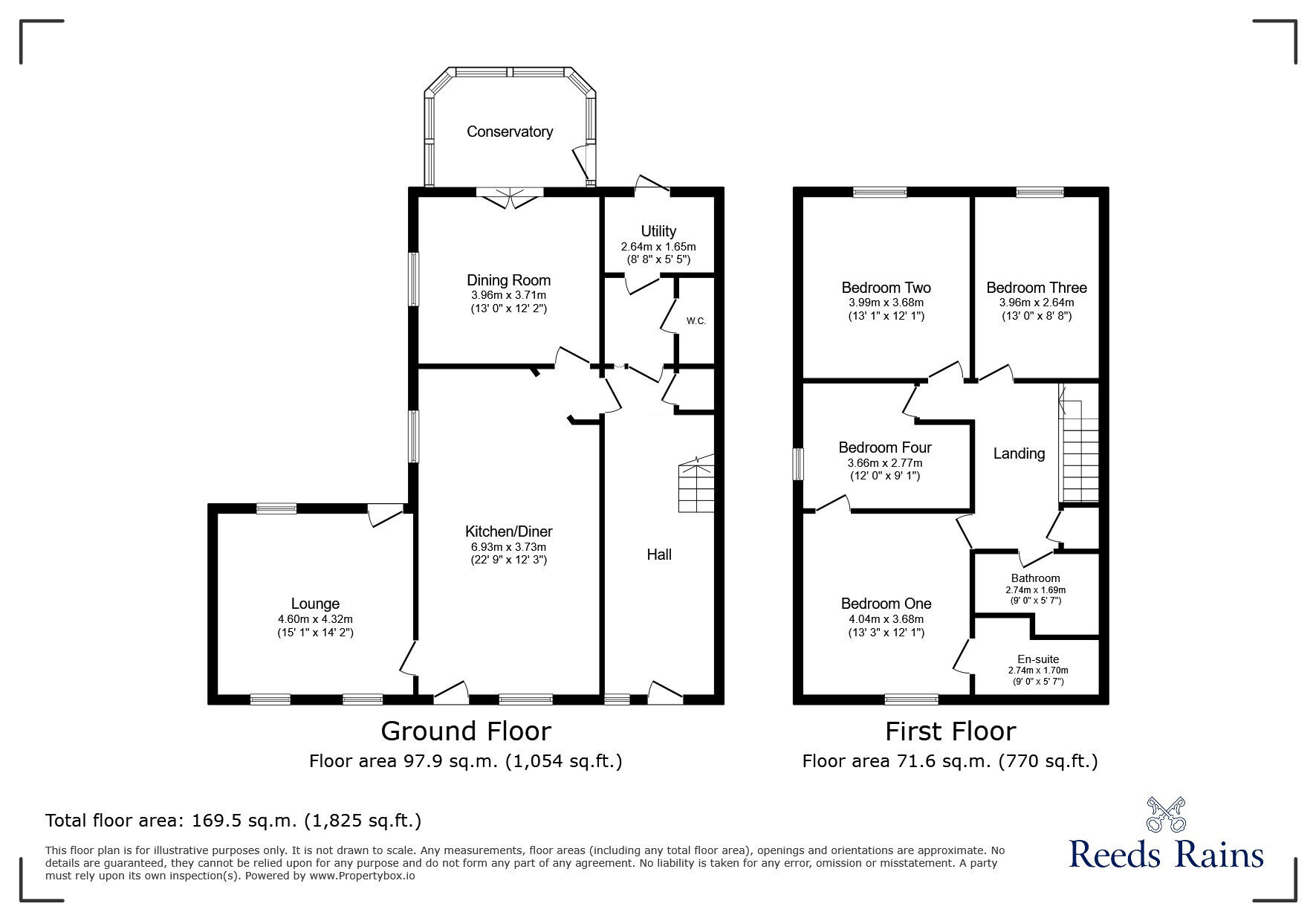 Floorplan of 4 bedroom Mid Terrace House for sale, Foulds Road, Trawden, Lancashire, BB8