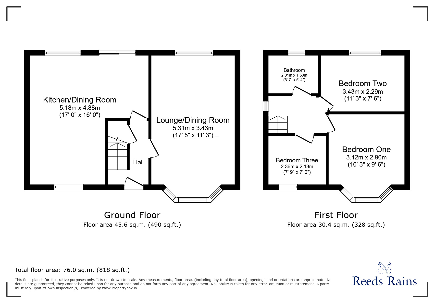 Floorplan of 3 bedroom Semi Detached House for sale, Milford Street, Colne, Lancashire, BB8