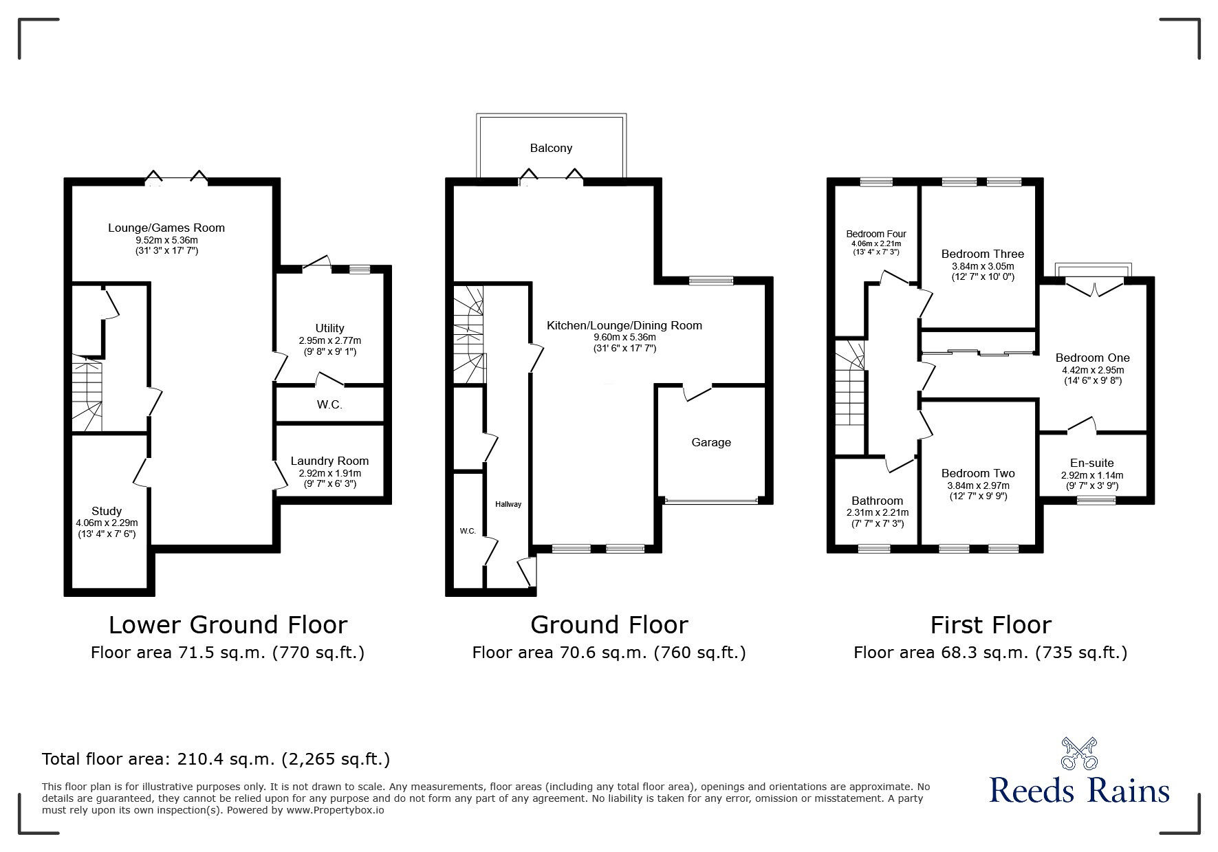 Floorplan of 4 bedroom Semi Detached House for sale, Diamond Drive, Colne, Lancashire, BB8