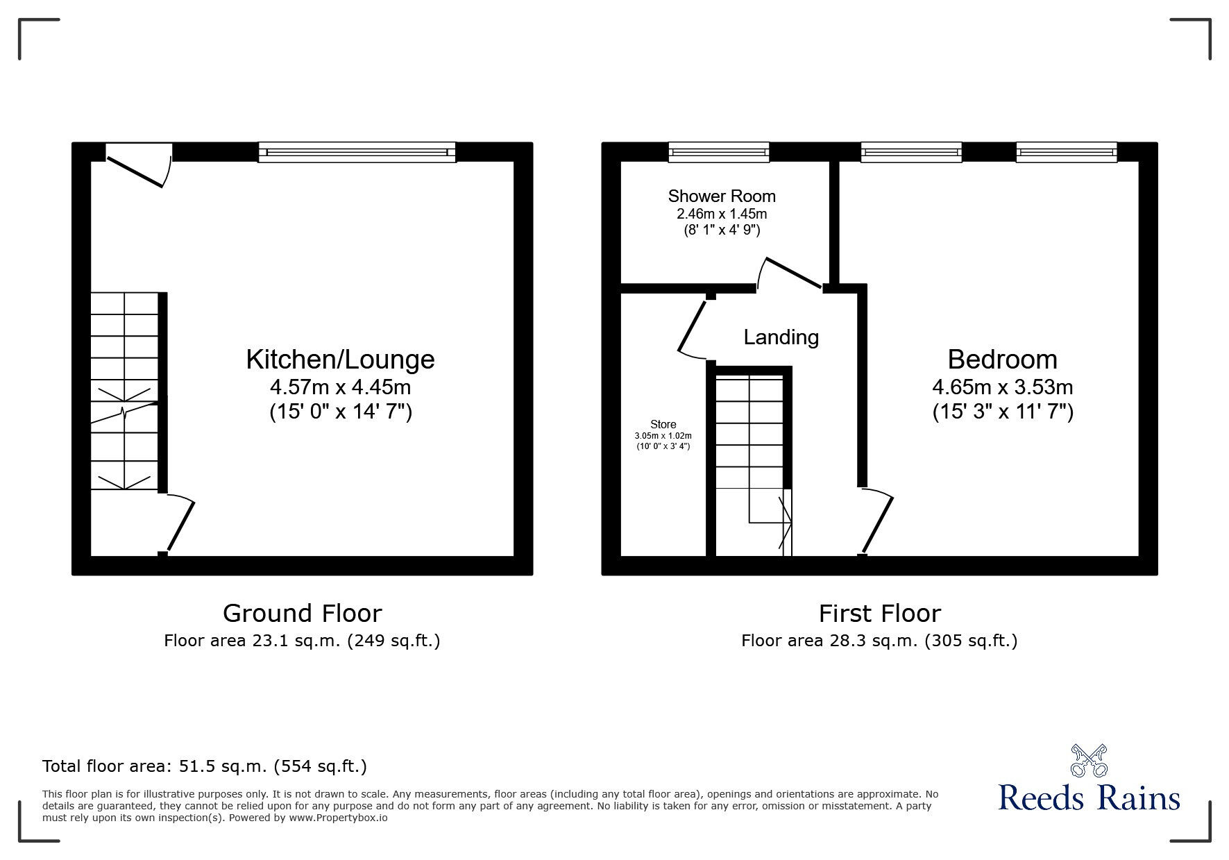 Floorplan of 1 bedroom Mid Terrace House for sale, Spring Lane, Colne, Lancashire, BB8