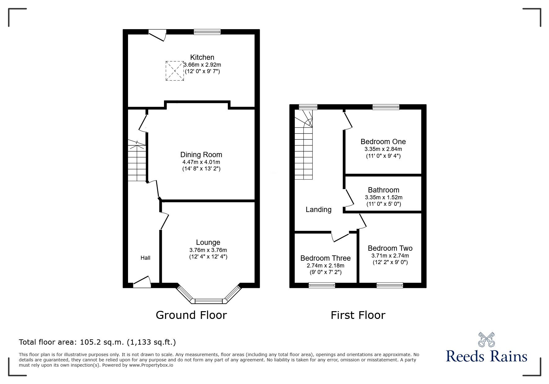 Floorplan of 3 bedroom End Terrace House for sale, Knotts Lane, Colne, Lancashire, BB8