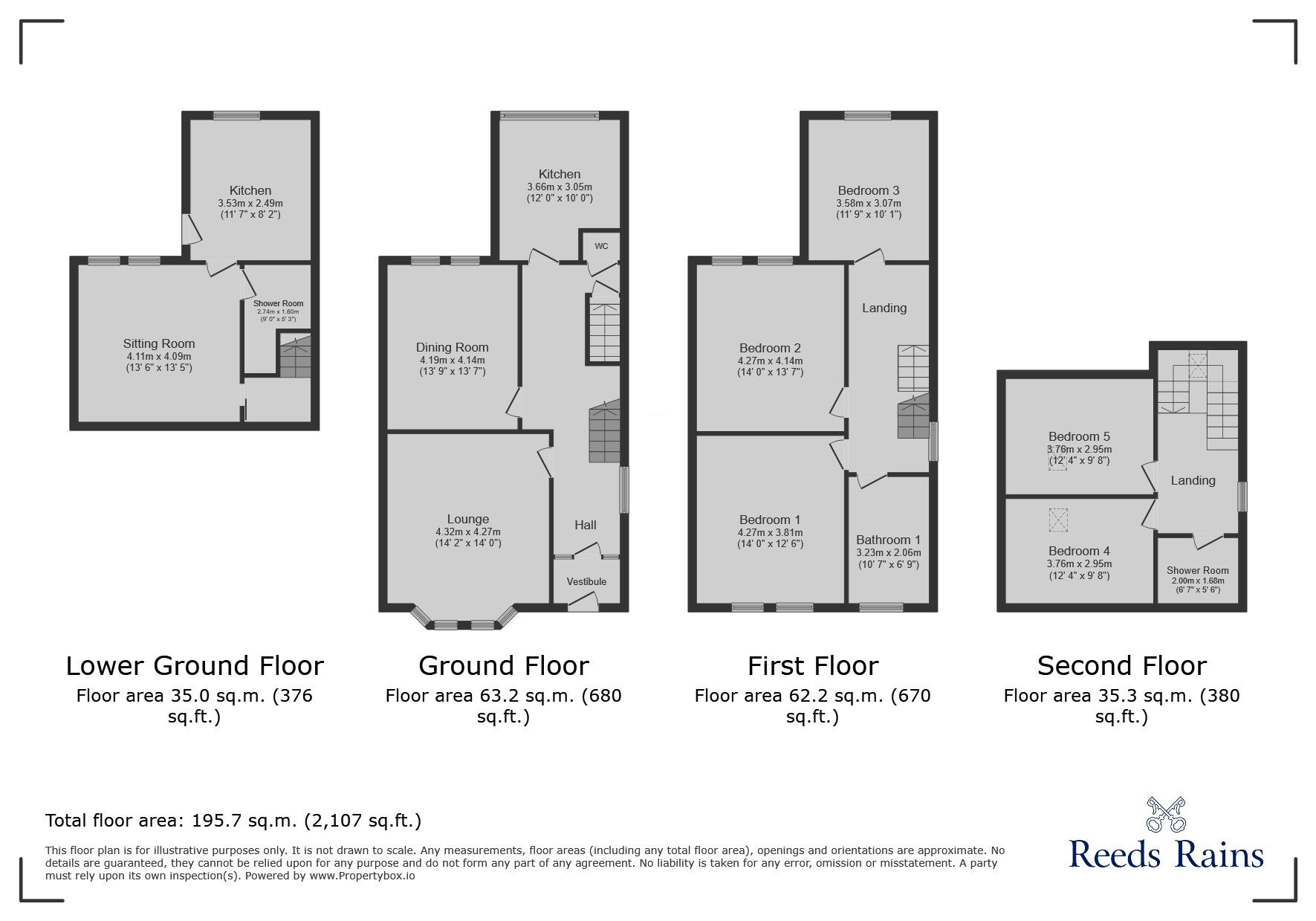 Floorplan of 5 bedroom End Terrace House for sale, Keighley Road, Colne, Lancashire, BB8