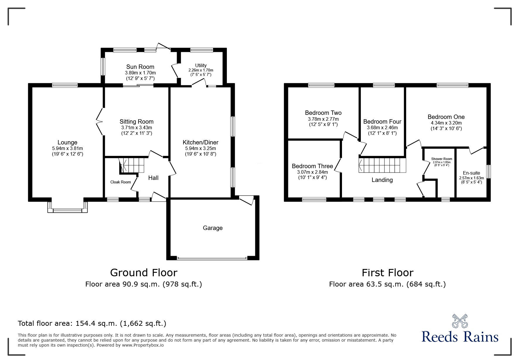 Floorplan of 4 bedroom Detached House for sale, Applegarth, Barrowford, Lancashire, BB9