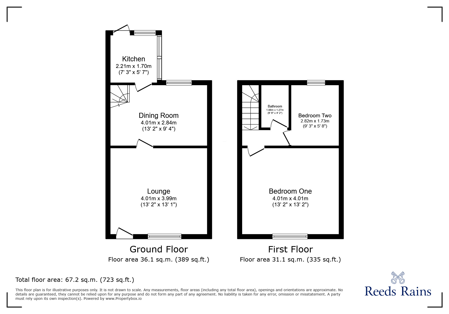 Floorplan of 2 bedroom Mid Terrace House for sale, Lime Street, Colne, Lancashire, BB8