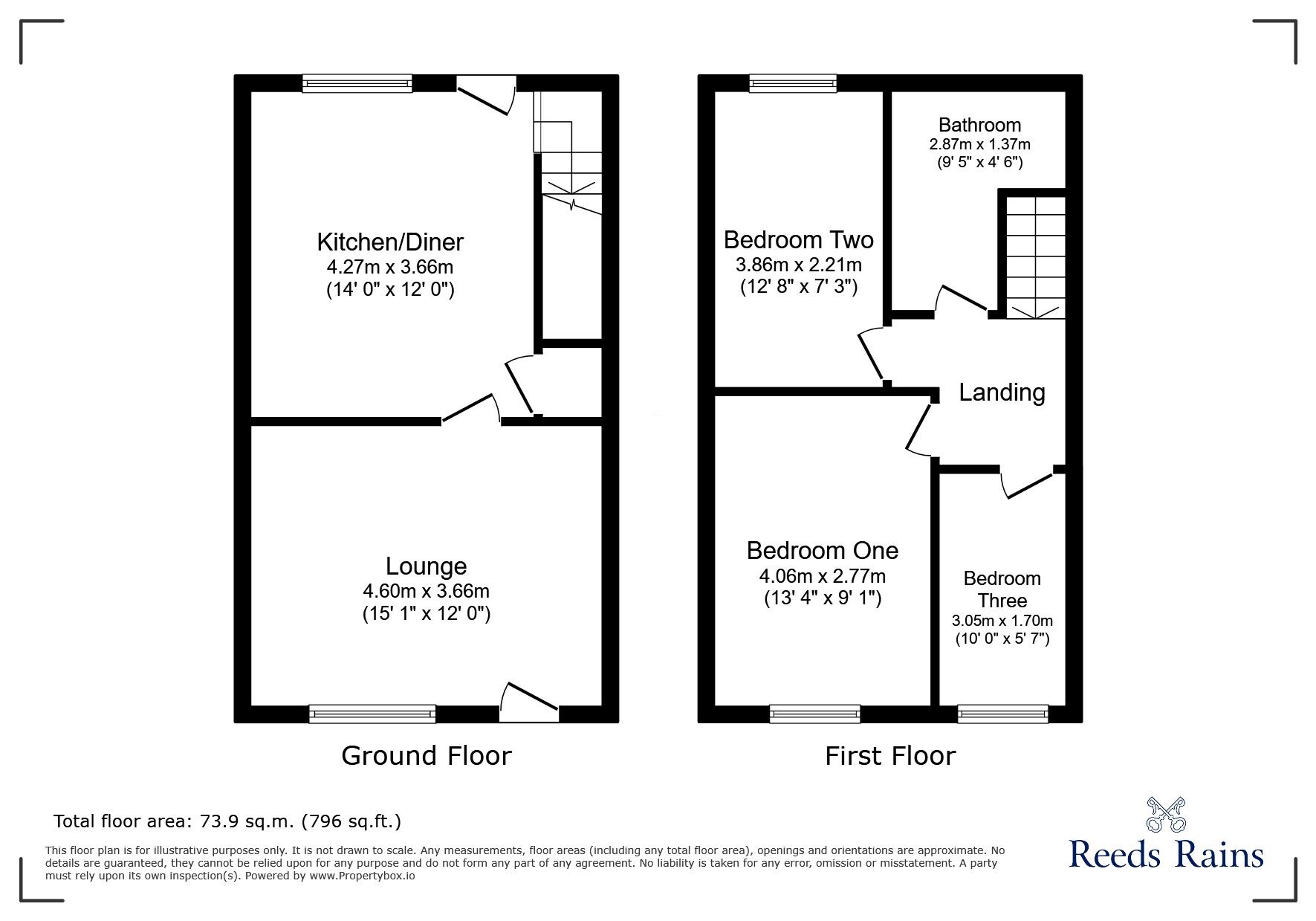 Floorplan of 3 bedroom Mid Terrace House for sale, Thomas Street, Colne, Lancashire, BB8