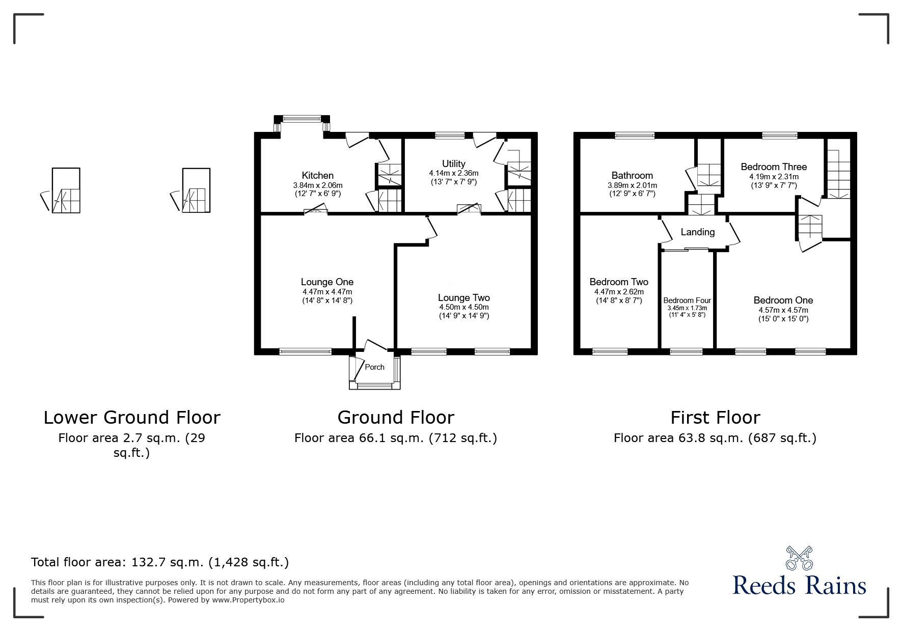 Floorplan of 4 bedroom Mid Terrace House for sale, Skipton Old Road, Foulridge, Lancashire, BB8