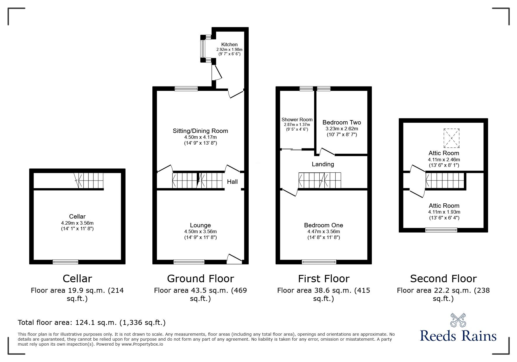 Floorplan of 2 bedroom Mid Terrace House for sale, Bond Street, Colne, Lancashire, BB8