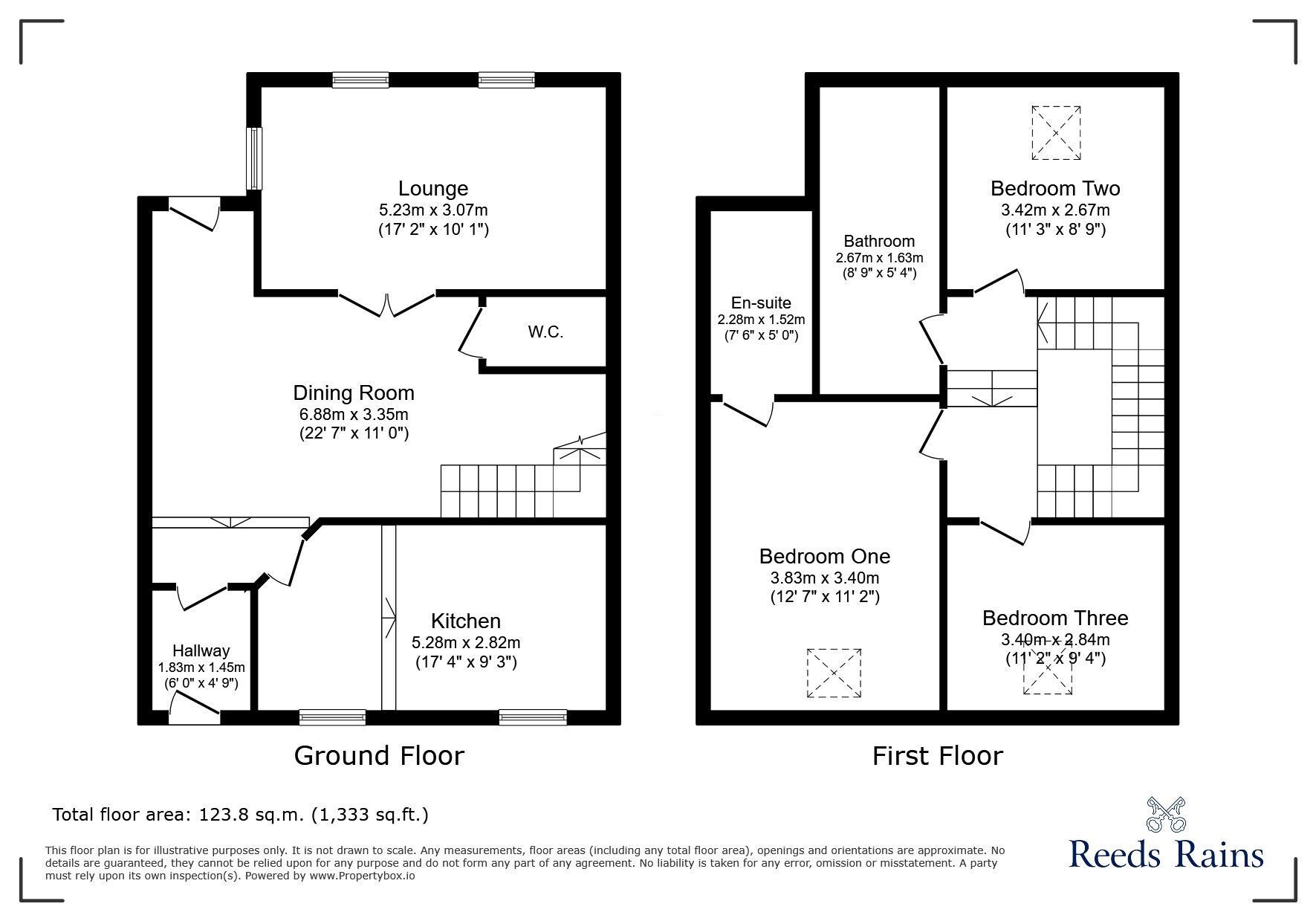 Floorplan of 3 bedroom Mid Terrace House for sale, Skipton Old Road, Colne, Lancashire, BB8