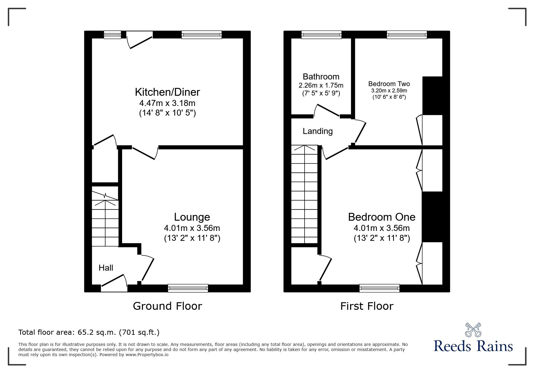 Floorplan of 2 bedroom Mid Terrace House for sale, Avondale Street, Colne, Lancashire, BB8