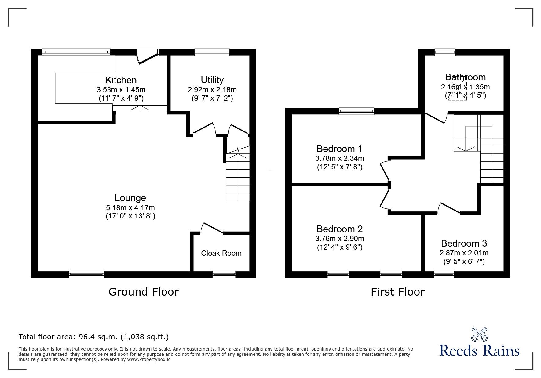 Floorplan of 3 bedroom Mid Terrace House for sale, Selbourne Terrace, Earby, Lancashire, BB18