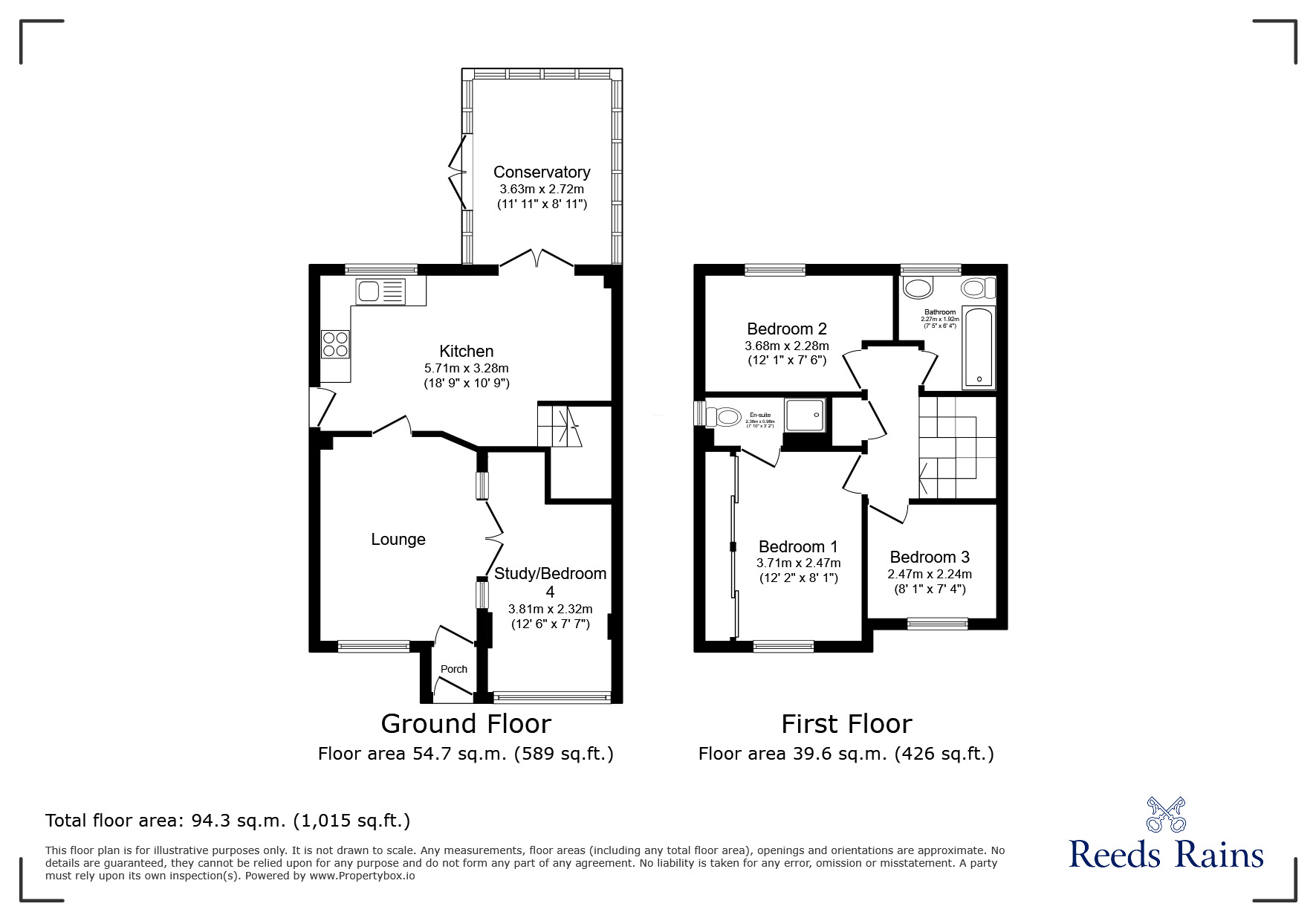 Floorplan of 3 bedroom Detached House to rent, Hallgarth, Consett, Durham, DH8