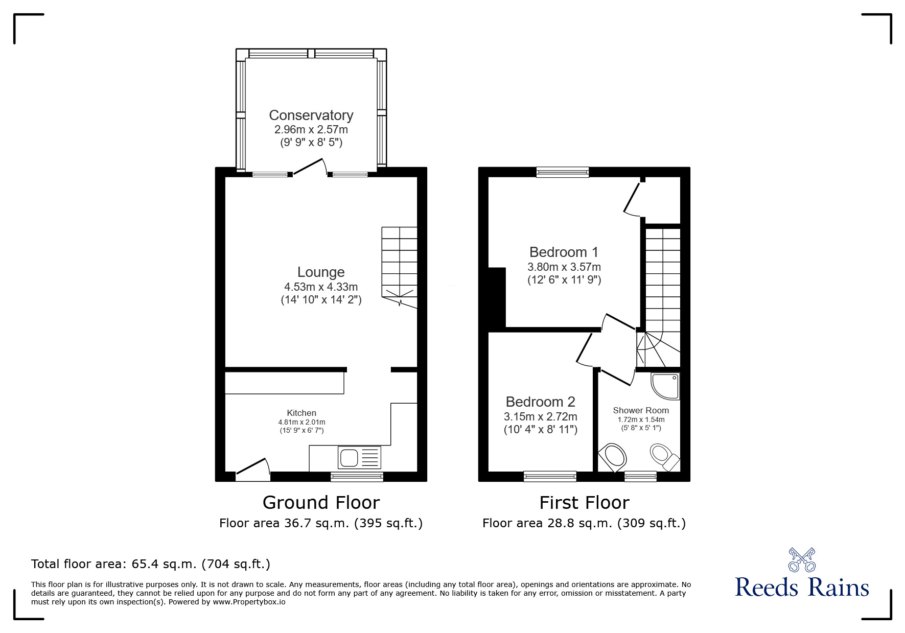 Floorplan of 2 bedroom Mid Terrace House for sale, Gill Street, Consett, Durham, DH8
