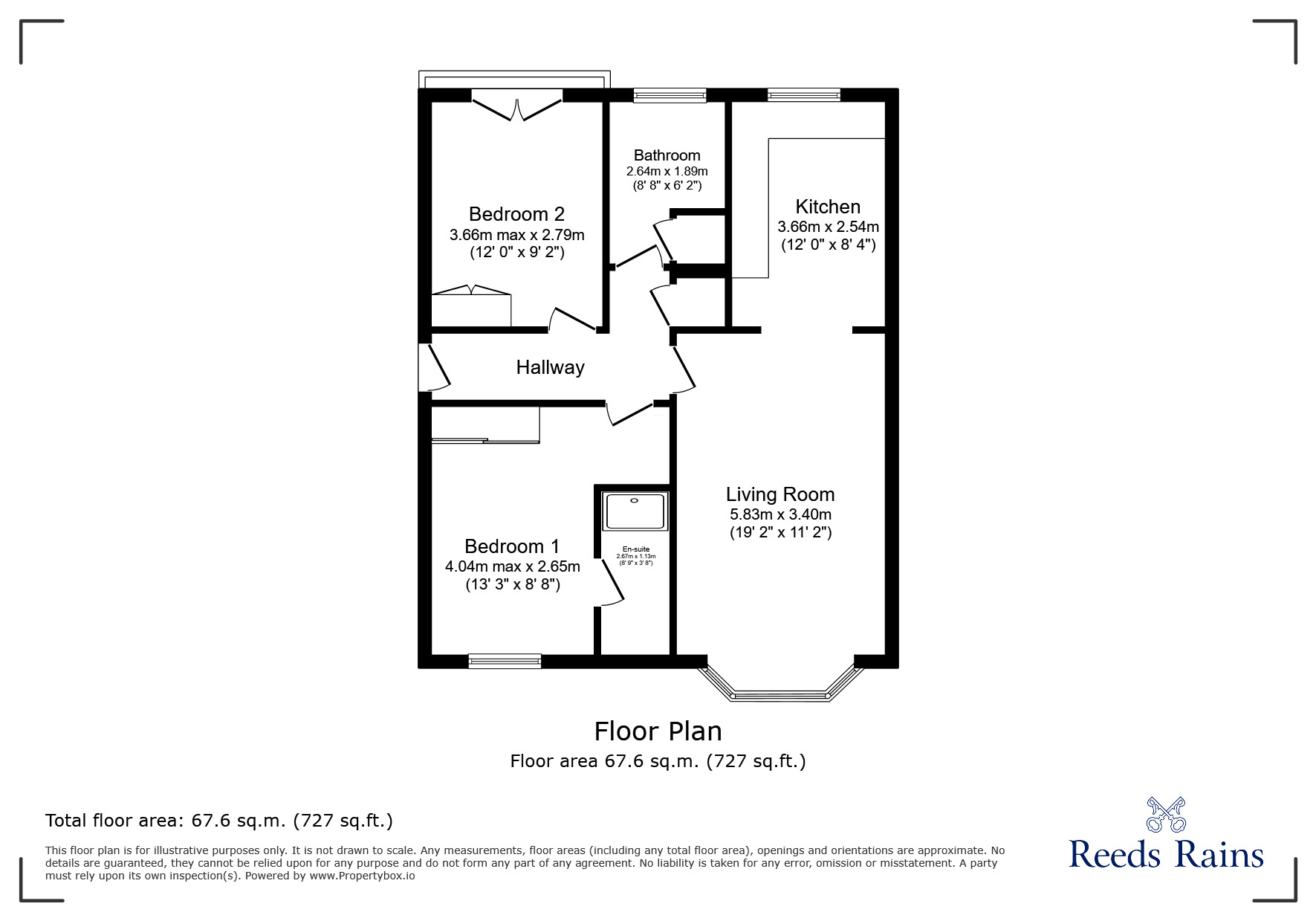 Floorplan of 2 bedroom  Flat to rent, Coltpark Woods, Hamsterley Colliery, Durham, NE17