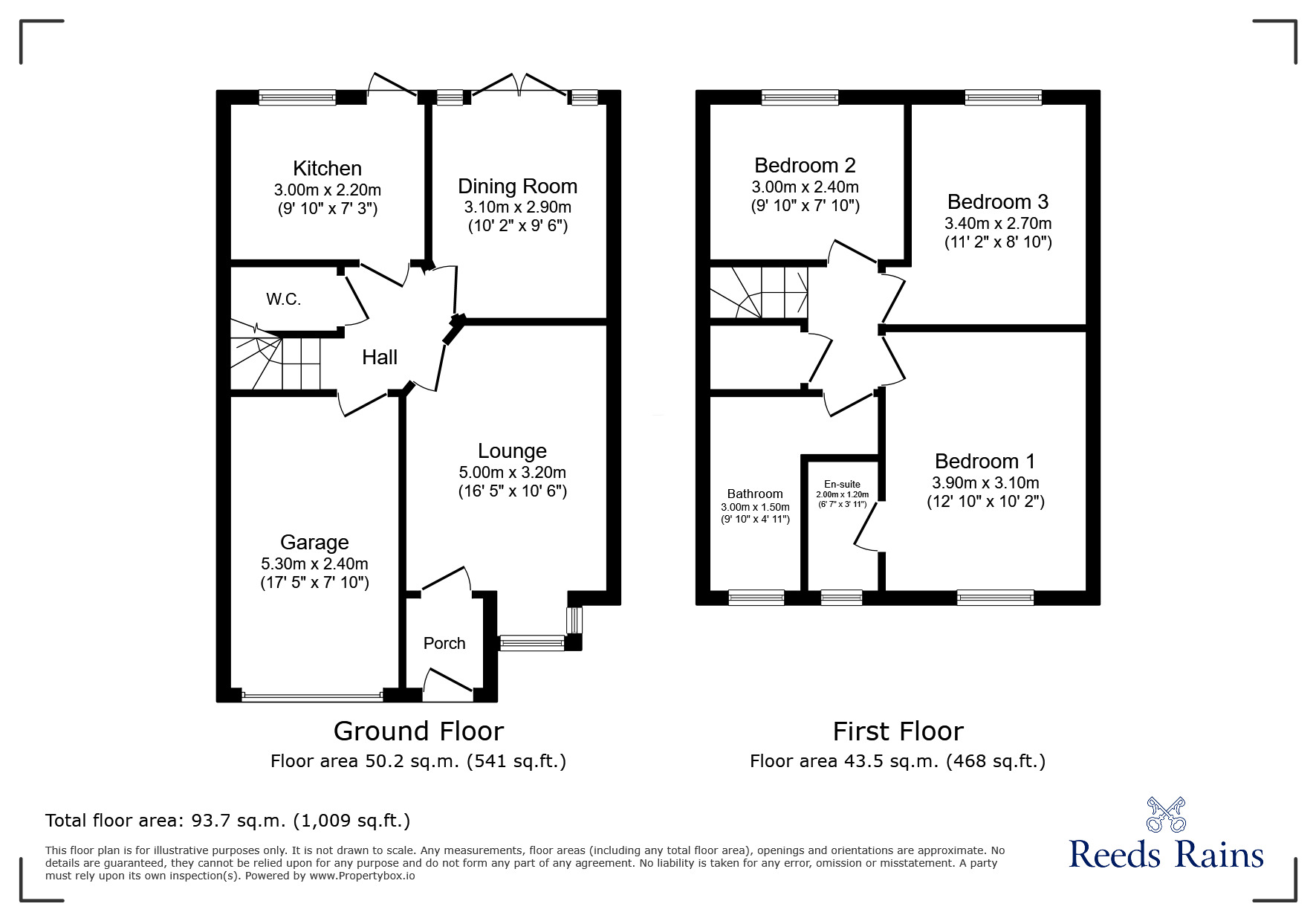 Floorplan of 3 bedroom Detached House for sale, Balmoral Grove, Consett, Durham, DH8