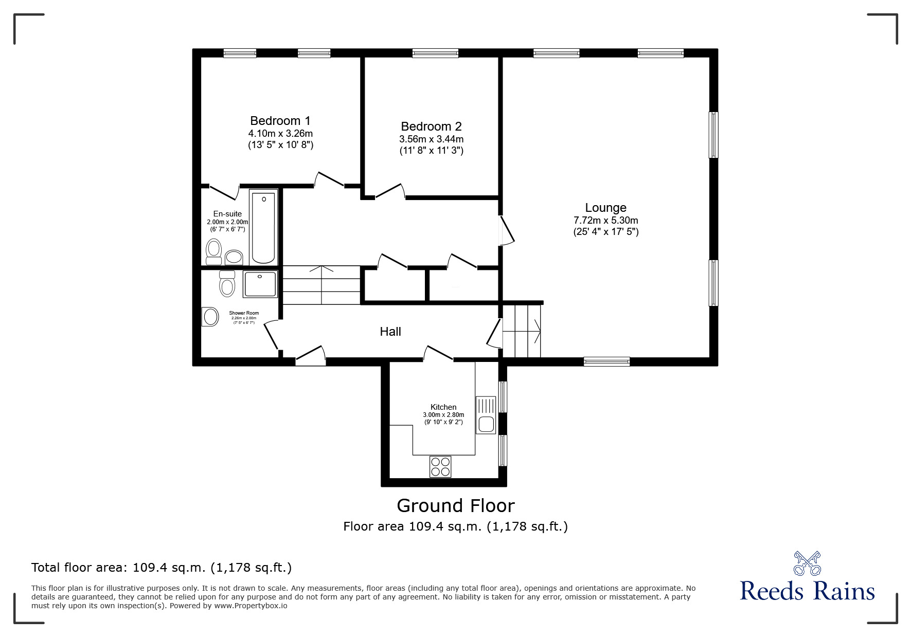 Floorplan of 2 bedroom  Flat for sale, Flat 9 Lintzford Mill, Lintzford, Tyne And Wear, NE39